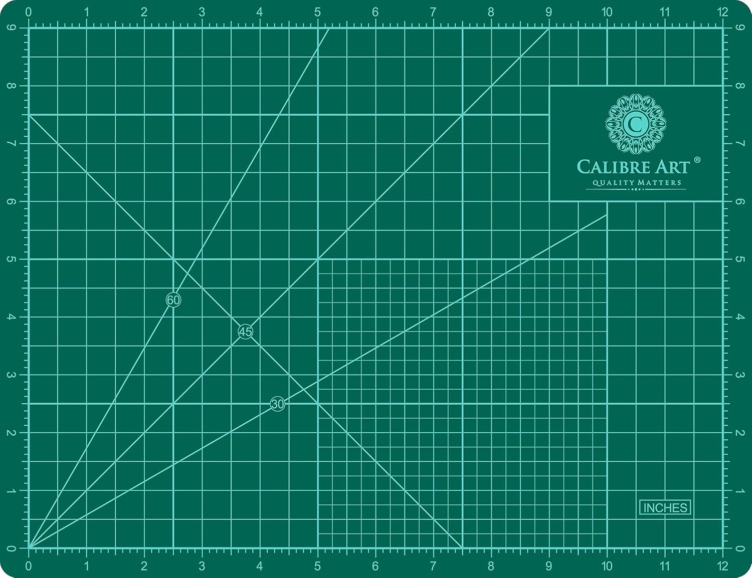 Calibre Art Self Healing Rotary Cutting Mat, Full 24x36, Best for Quilting | Ideal for Quilting and Sewing, Thick, Warp-Proof & Odorless, EN 71-3 Certified. Not From China.