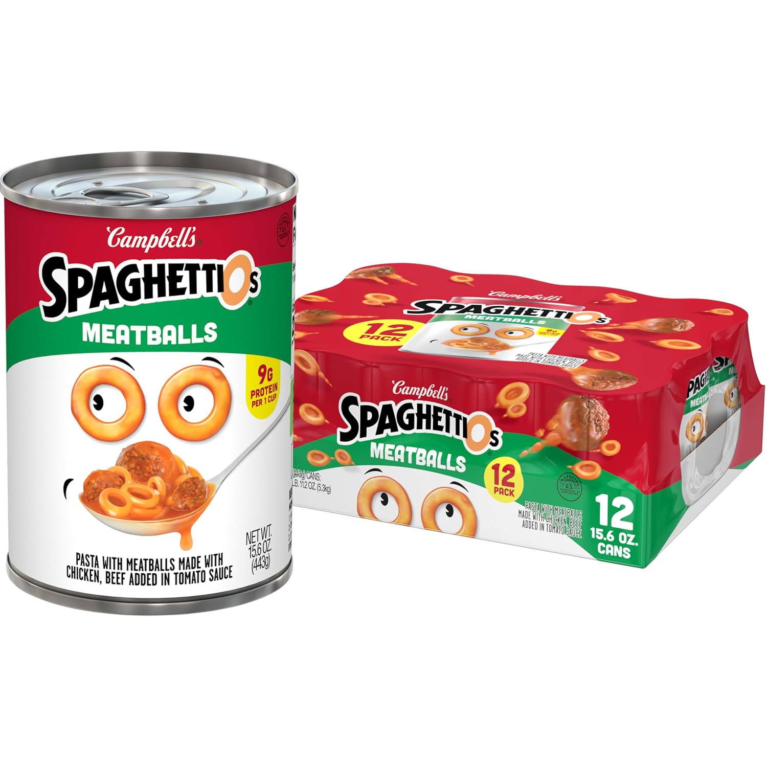SpaghettiOs Original Canned Pasta, 15.8 oz Can (Pack of 4)