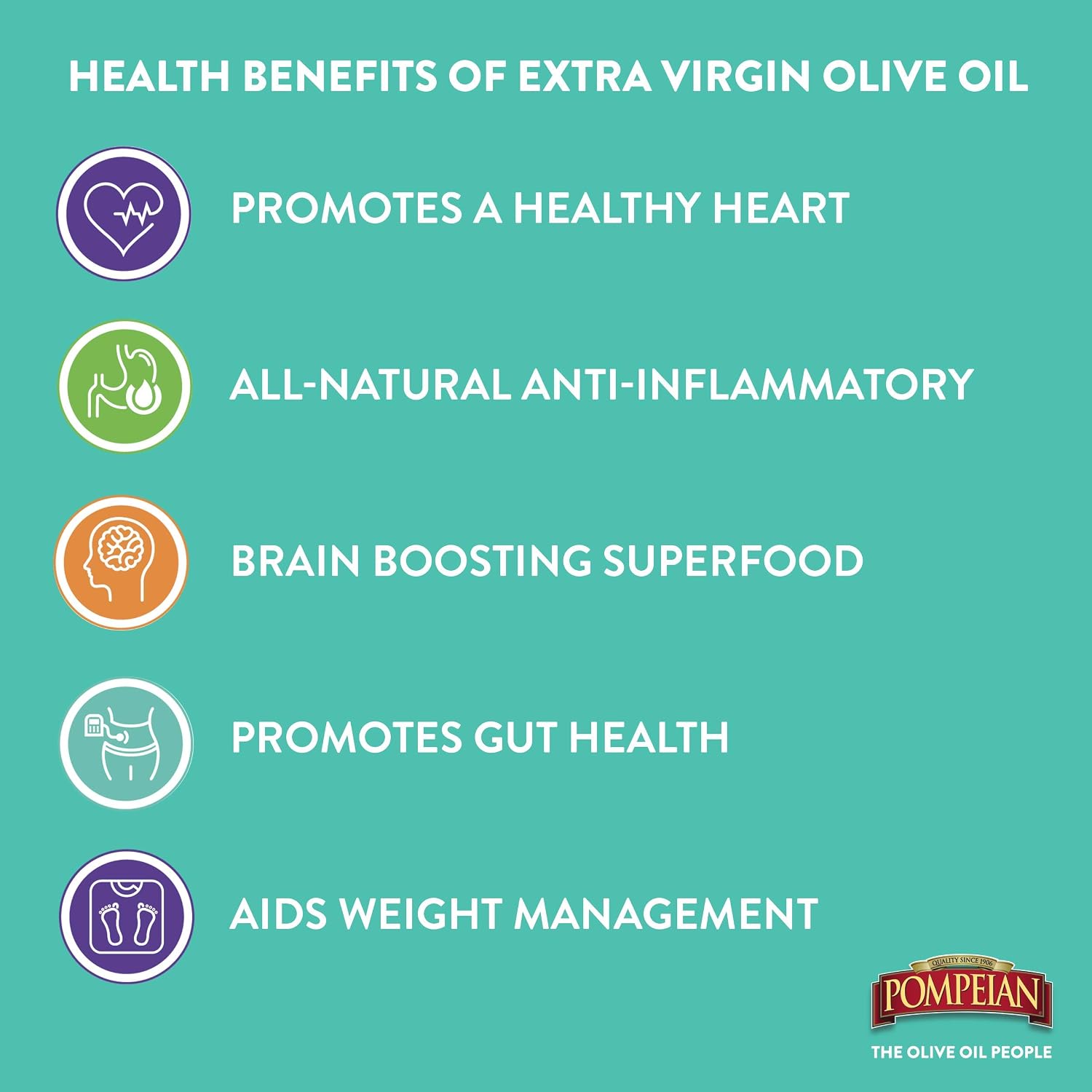 Pompeian Bold Spanish Extra Virgin Olive Oil - 16 fl oz - First Cold Pressed Olive Oil for Cooking - Bold Taste for Dipping and Drizzling