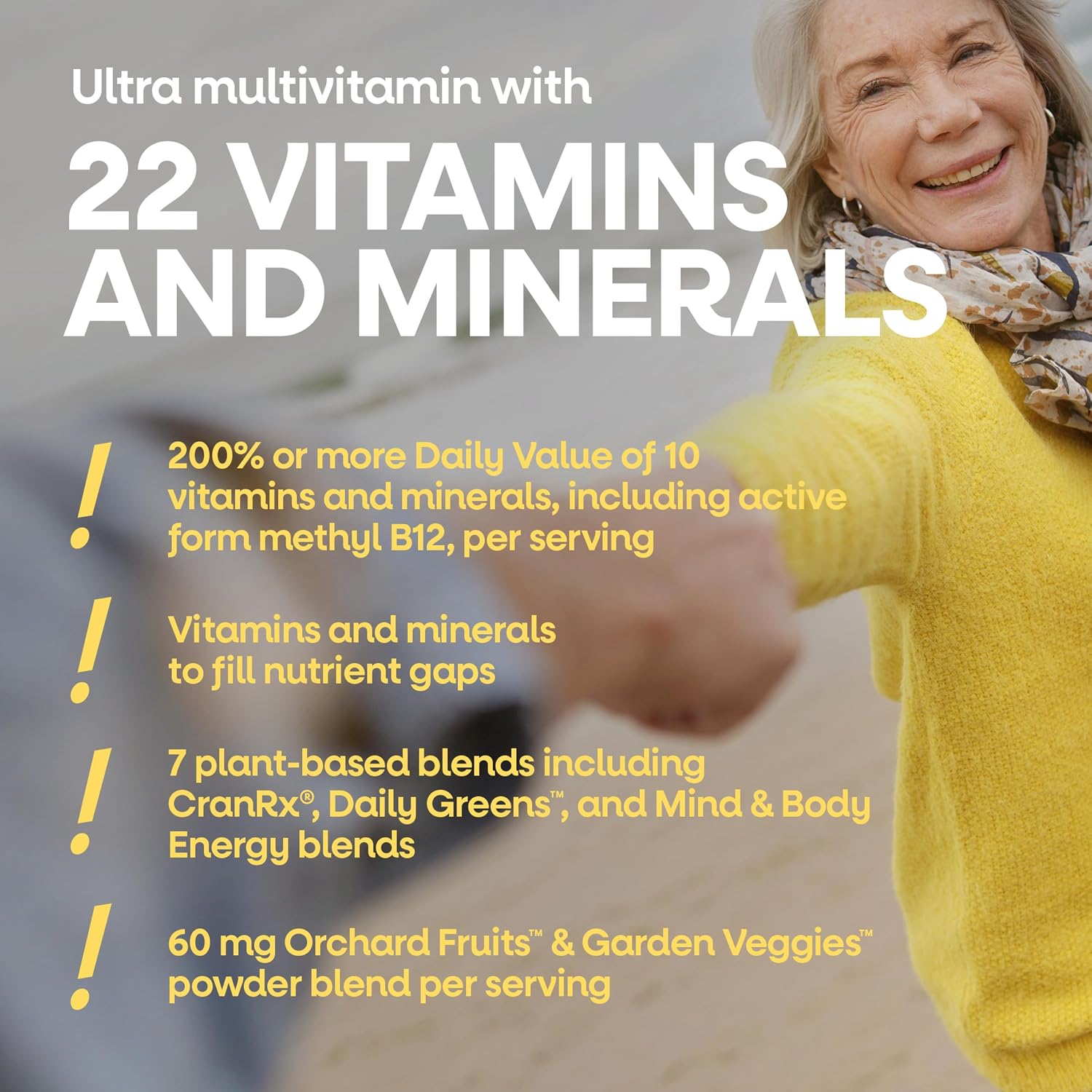 Nature's Way Alive! Women's 50 Plus Ultra Potency Multivitamin, 60 ct | Complete and High Potency Formula with Vitamin D3, C, E, and Methylated B12; Supports Heart, Brain, and Bone Health*.