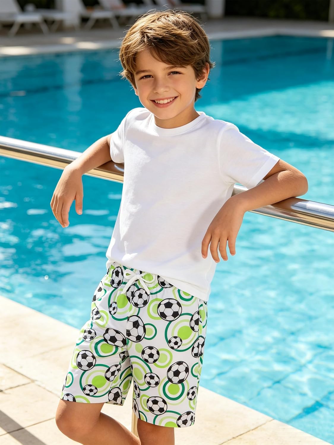BFUSTYLE Boys Swim Trunks Mesh Lining Kids Bathing Suit 5-14 Years Shorts