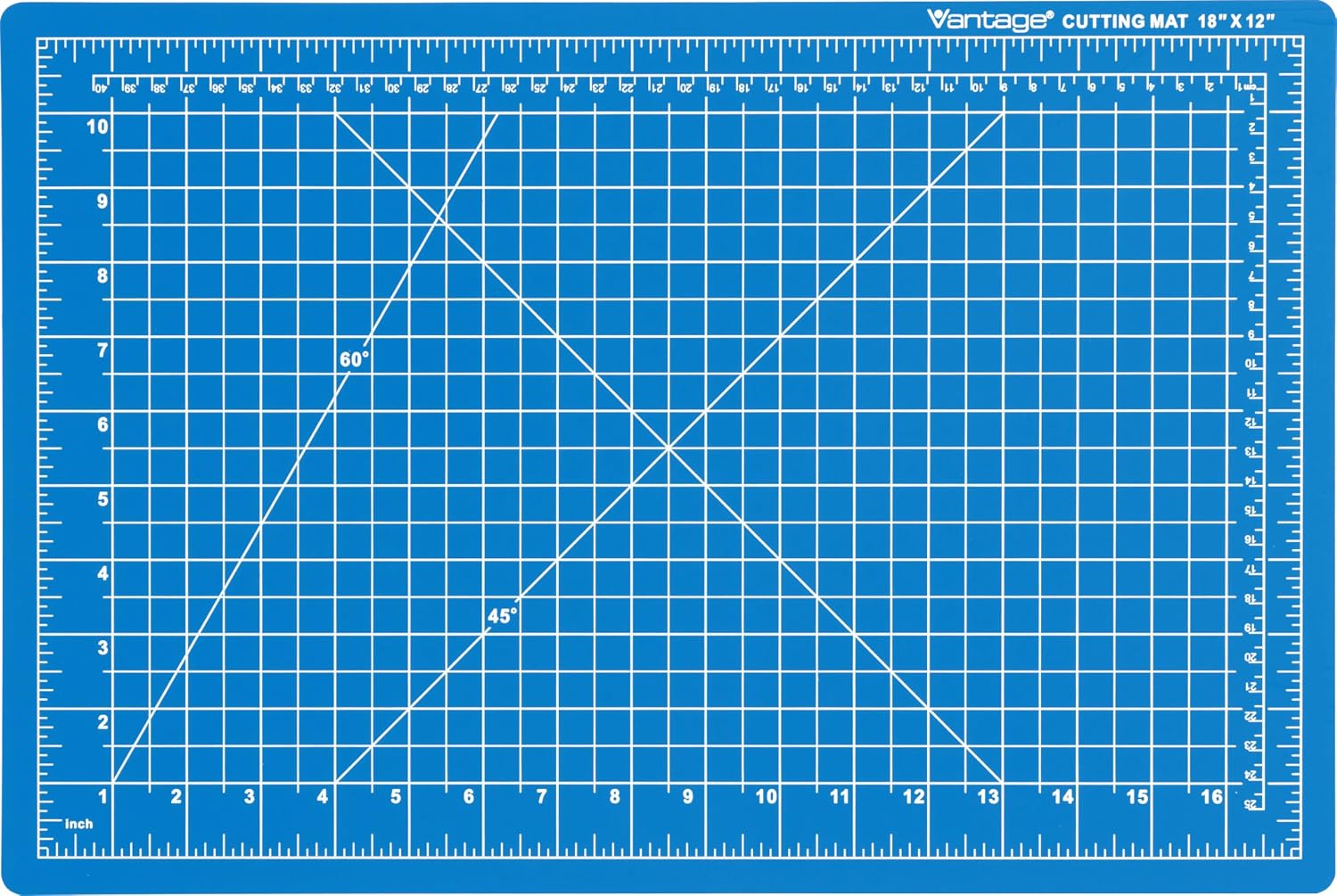 Dahle Vantage 10673 Premium Self-Healing Cutting Mat, 24"x36", 1/2" Grid, 5 Layers for Max Healing, Perfect for Crafts & Sewing, Black