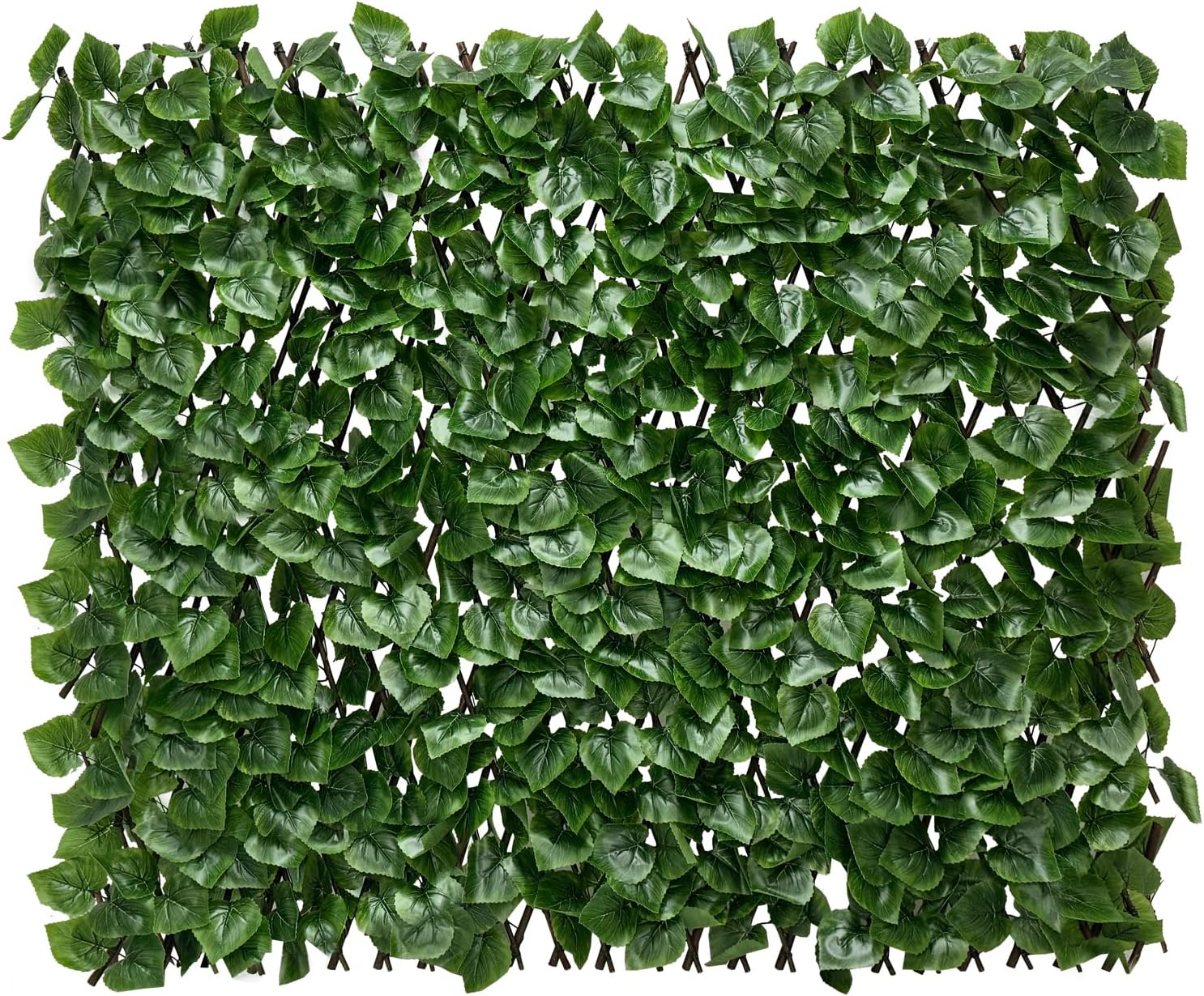 Expandable Fence Privacy Screen for Balcony Patio Outdoor,Decorative Faux Ivy Fencing Panel,Artificial Hedges (Single Sided Leaves)……