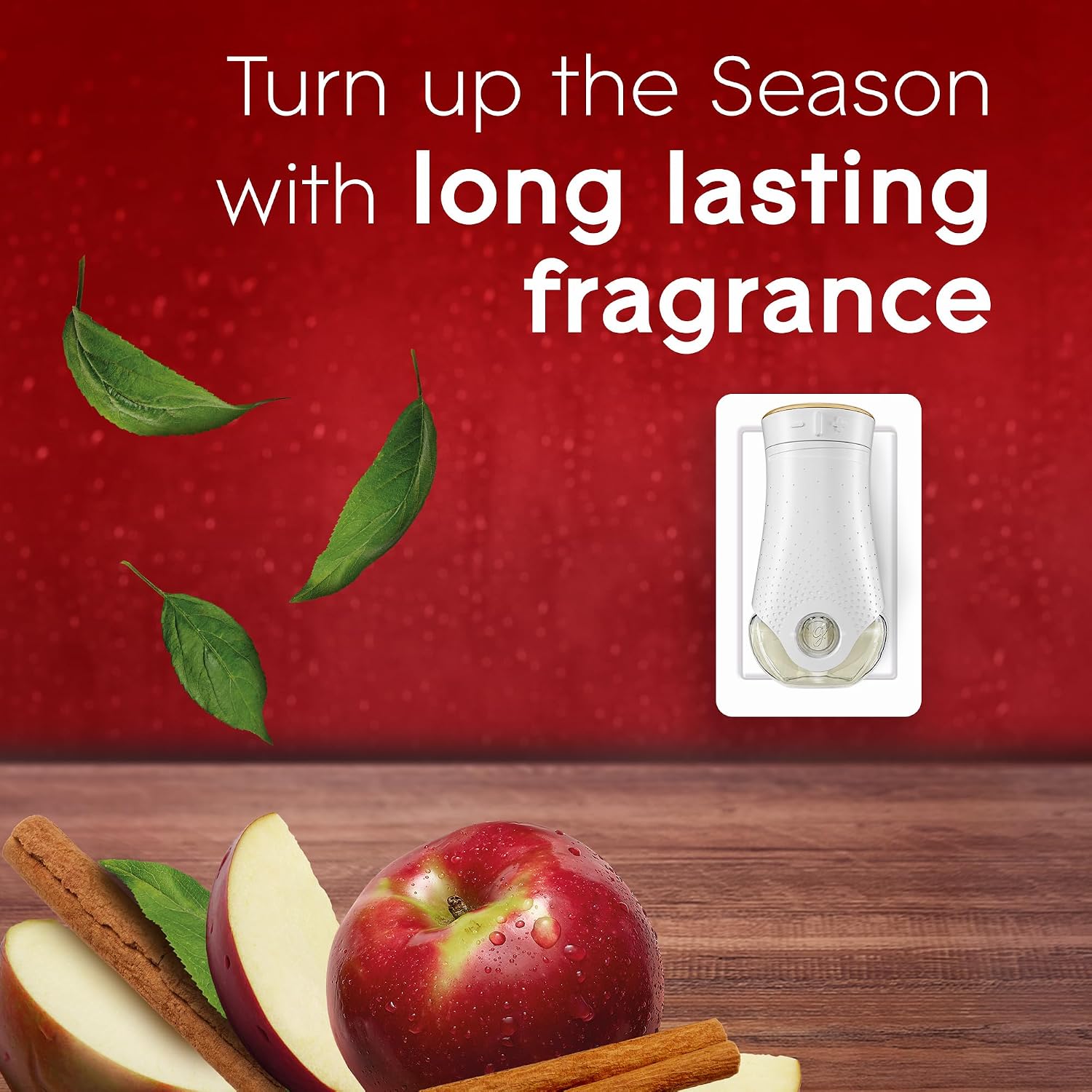Glade PlugIns Refills Air Freshener, Scented and Essential Oils for Home and Bathroom, Autumn Spiced Apple, 3.35 Fl Oz, 5 Count