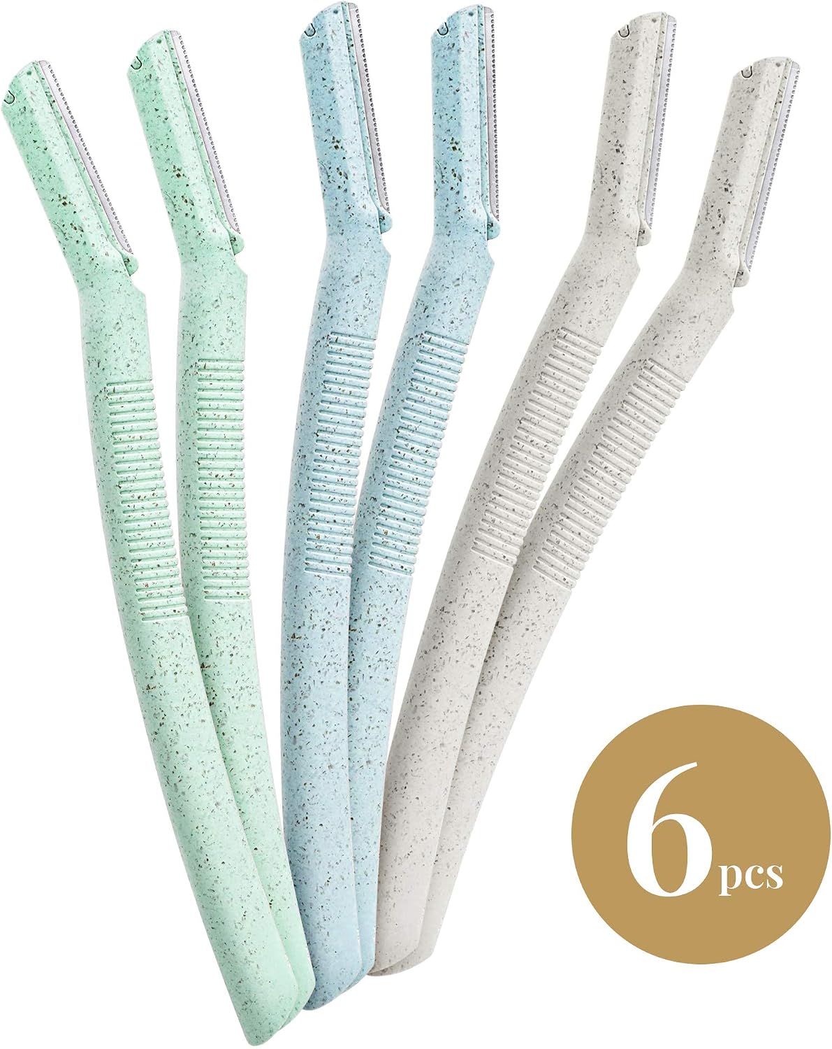 Ennva Disposable Dermaplane Eyebrow & Facial Razors, 6 Pack