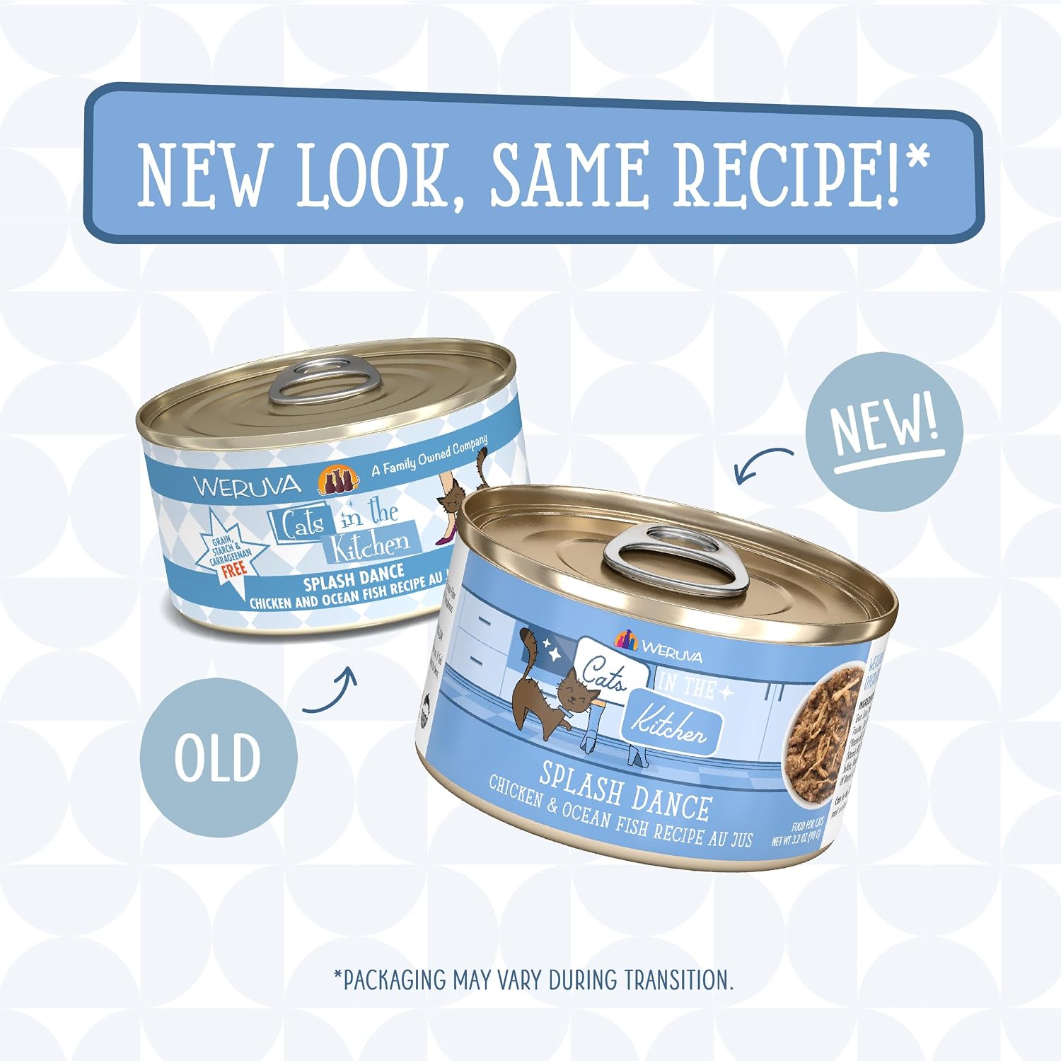 Weruva Cats in the Kitchen, Kitchen Cuties Variety Pack, Wet Cat Food, 3.2oz Can (Pack of 12)