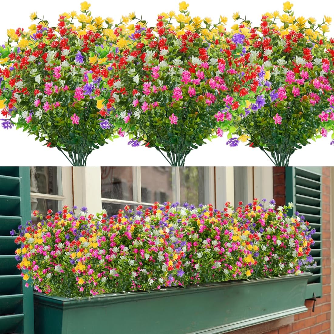 6 Bundles Artificial Flowers