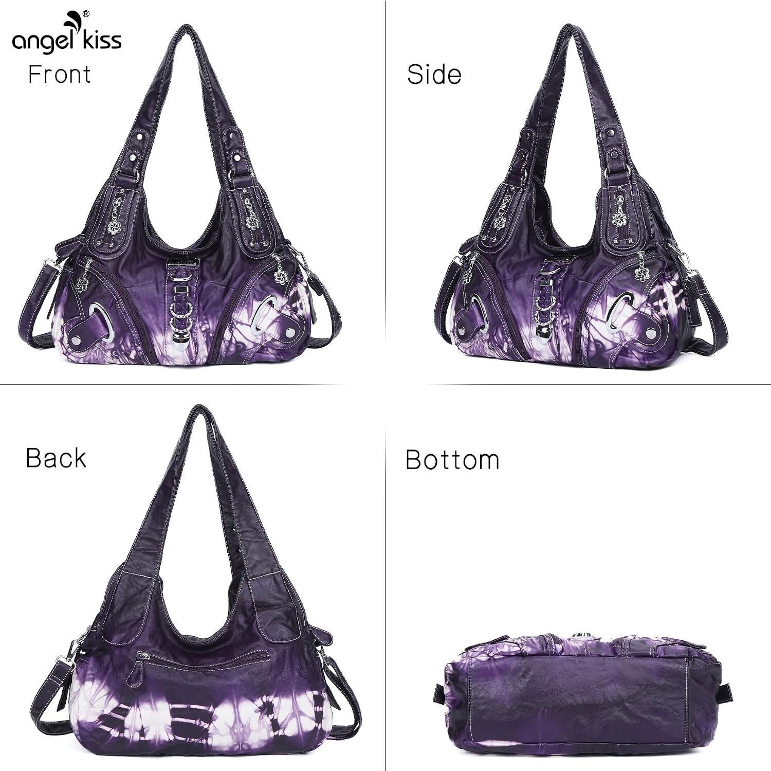 Angelkiss Hobo Purses and handbags for Women Satchel Handbag Women Purses Large Daily Shoulder Bags