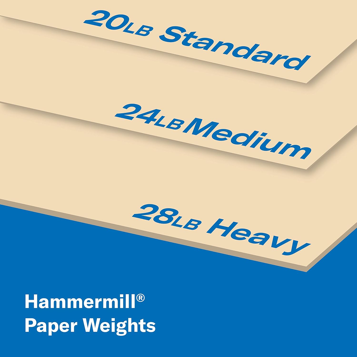 Hammermill Colored Paper, 20 lb Ivory Printer Paper, 8.5 x 11 - Made in the USA, Pastel Paper, 103176R - 1 Ream (500 Sheets)