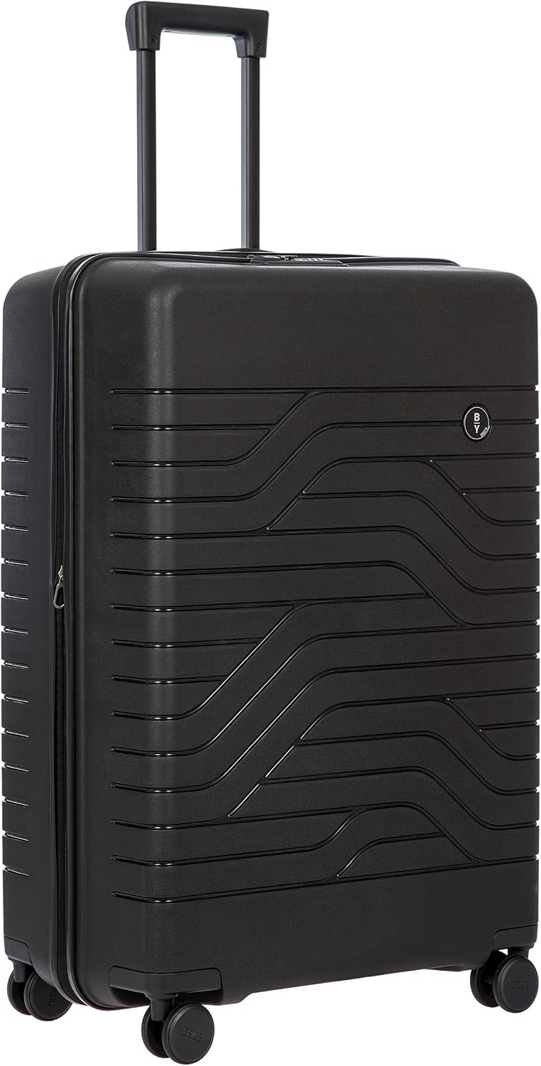 Bric's B|Y Ulisse Checked Luggage with Spinner Wheels – Expandable Lightweighted Hard Shell Suitcase, TSA Combination Lock - Removeable Wash Bag Included - 30 Inch, Mango