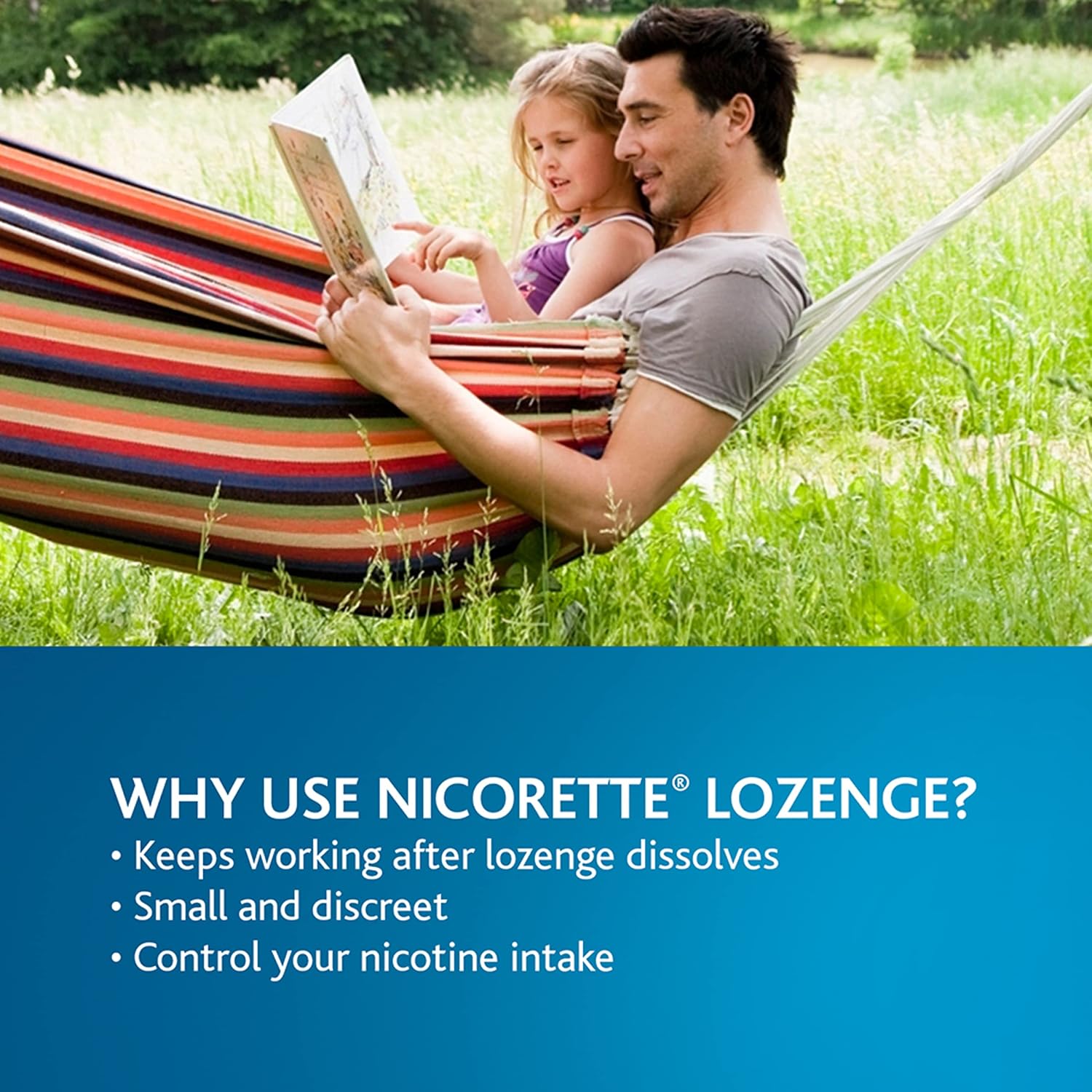 Nicorette Nicotine Lozenges to Stop Smoking, 4 mg, Mint Flavor - 144 Count