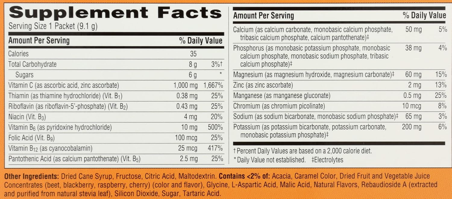 Alacer Raspberry Emergen C Box 30 Pack, 0.32 OZ