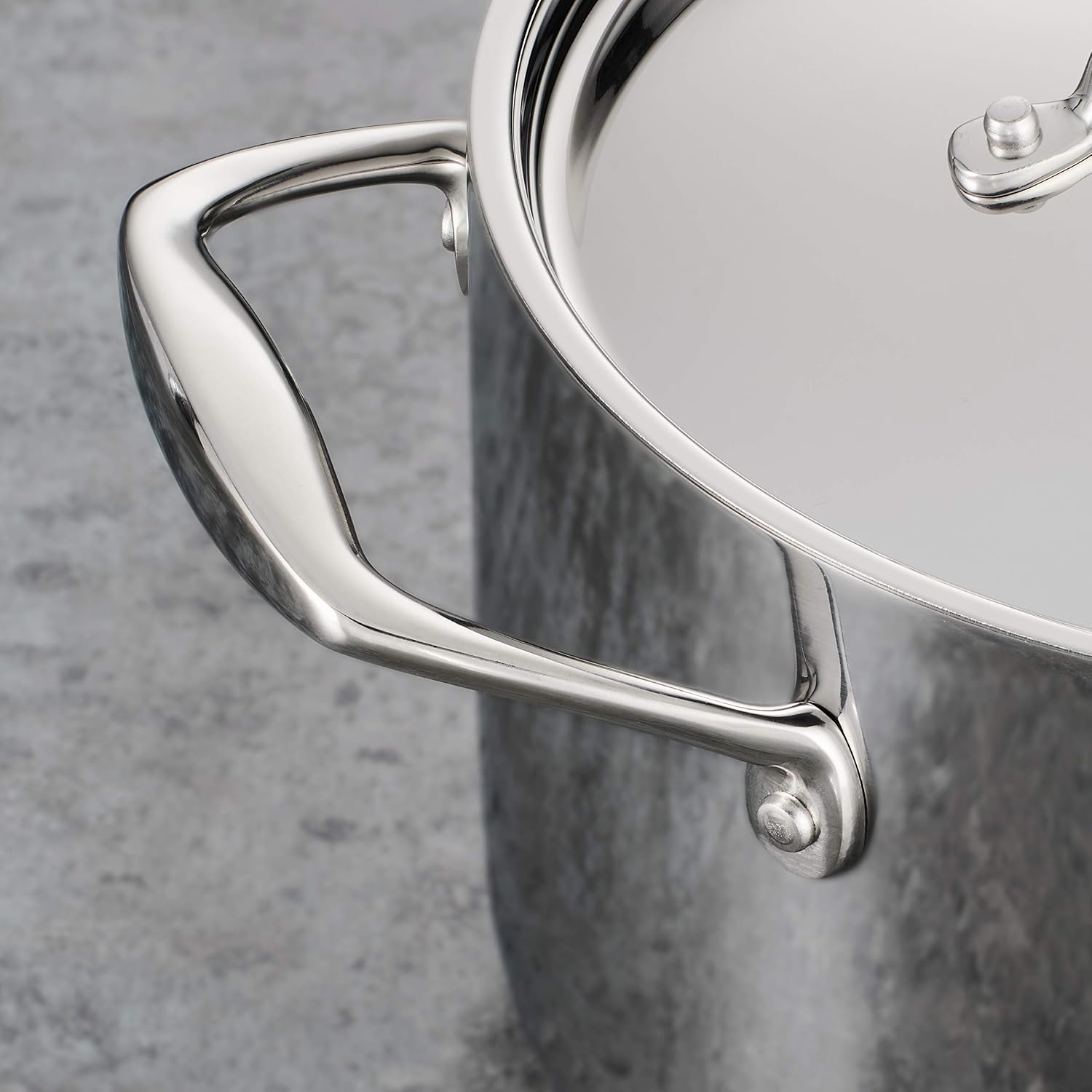 Tramontina Signature Tri-Ply Clad Stainless Steel 8-Pc Pots and Pans Set | Cookware Kitchen Set, Induction-Ready, Dishwasher-Safe, NSF-Certified, Made in Brazil