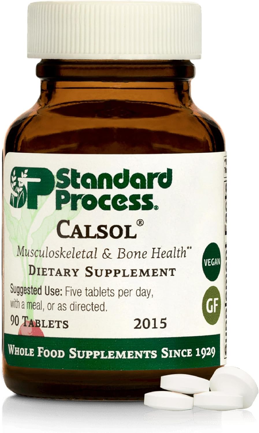 Standard Process Calsol - Musculoskeletal & Bone Health Supplement - Skeleton Nutrition Supplement with Calcium & Phosphorus - Aids Nervous System &