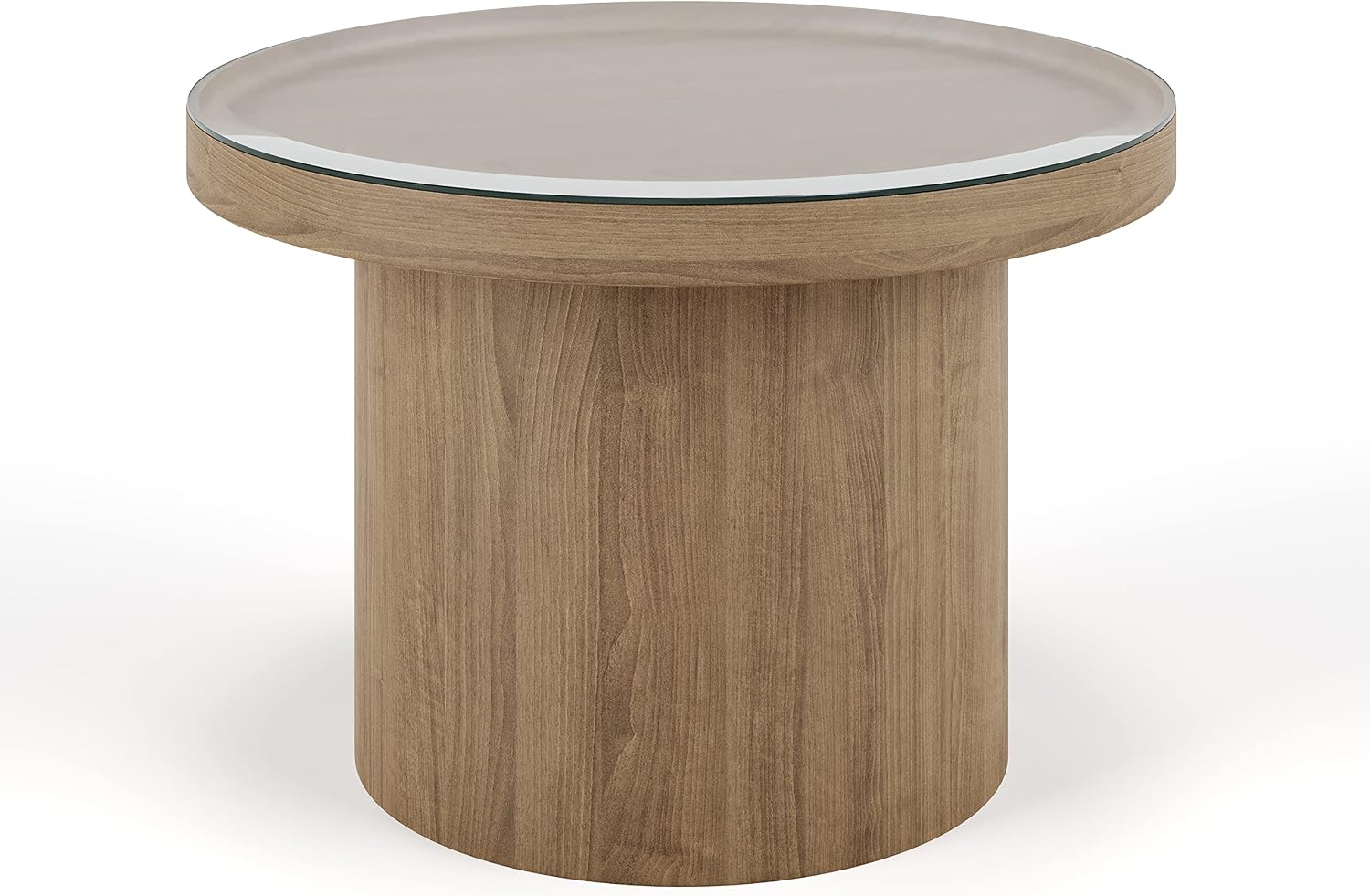 The Better Bevel 12 inch Round Glass Table Top - Clear Tempered Glass Surface Protector - Safe Pencil Polished Edge - Coffee, Dining and End Table