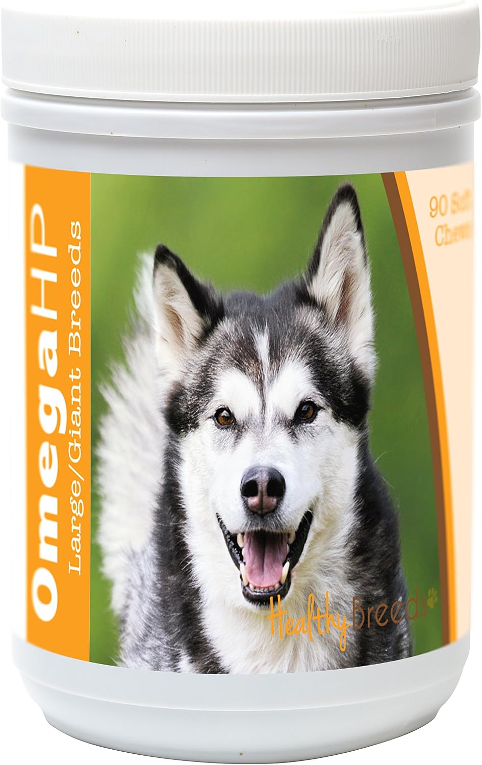 Healthy Breeds Siberian Husky Omega HP Fatty Acid Skin and Coat Support Soft Chews 60 Count