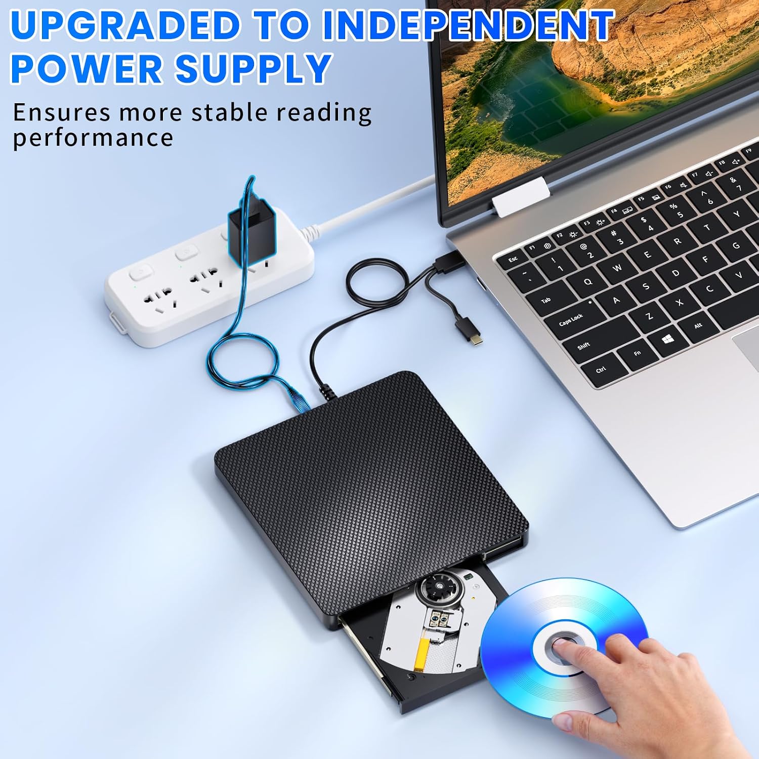 External Blu ray Drives Player Read/Write Compatible Bluray Burner USB 3.0 / Type-C BD/DVD/CD Burner Blu ray Player for pc