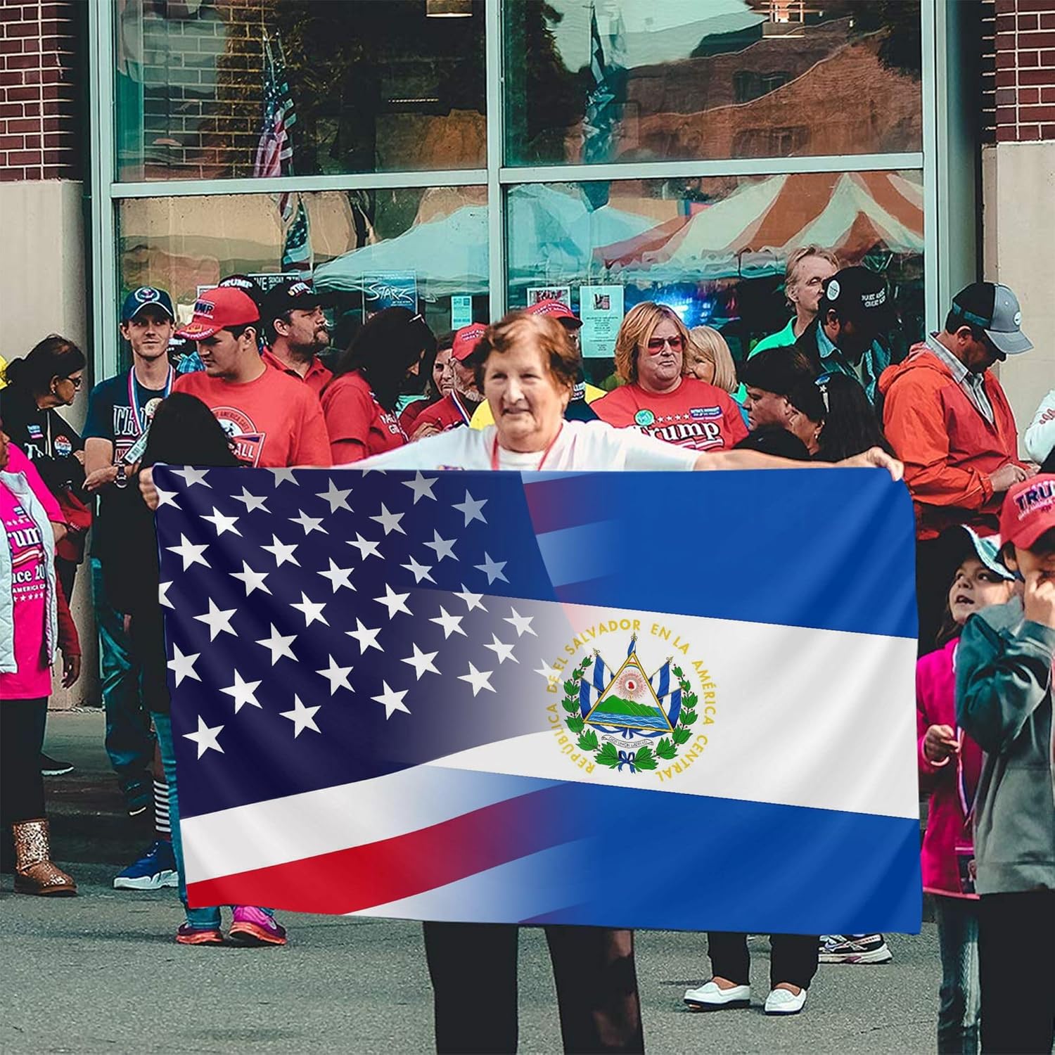 Nicaragua Nicaraguan And American Flag America USA 3x5 Ft Patriotic Banner Outdoor Indoor Decoration National Flags for Garden Car Yard Outside Decor