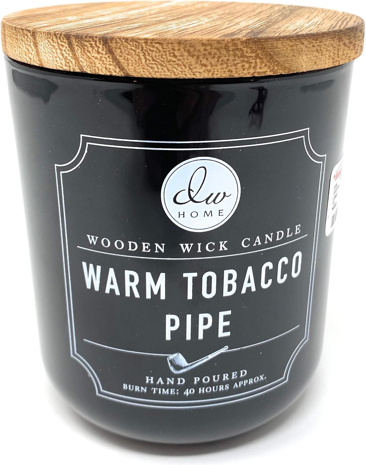 DW Home Warm TOACCO Pipe Wooden Wick Candle 11.5 Ounces