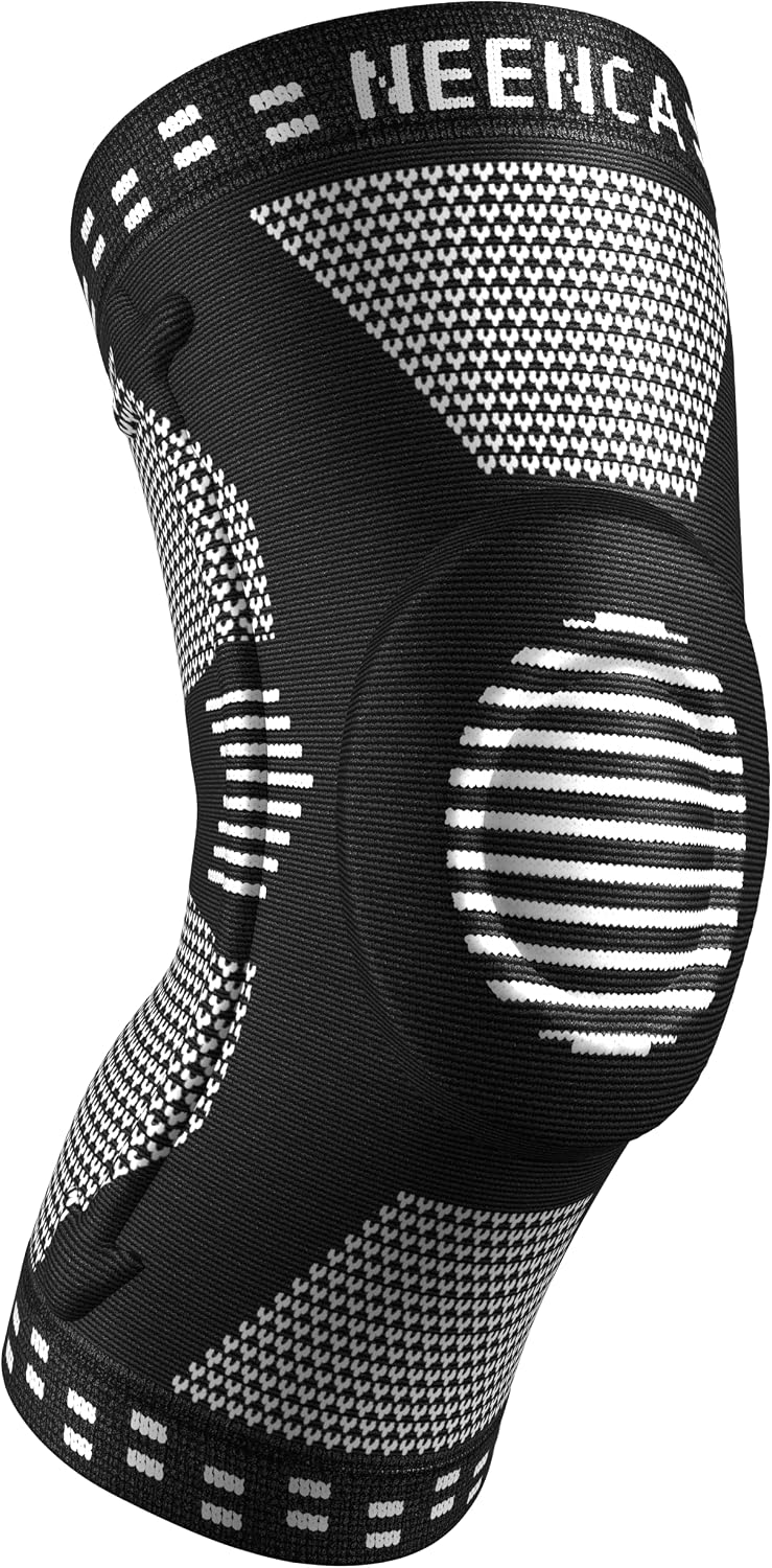 NEENCA Knee Braces for Knee Pain Relief, Compression Knee Sleeves with Patella Gel Pad & Side Stabilizers, Knee Support for Weightlifting, Running