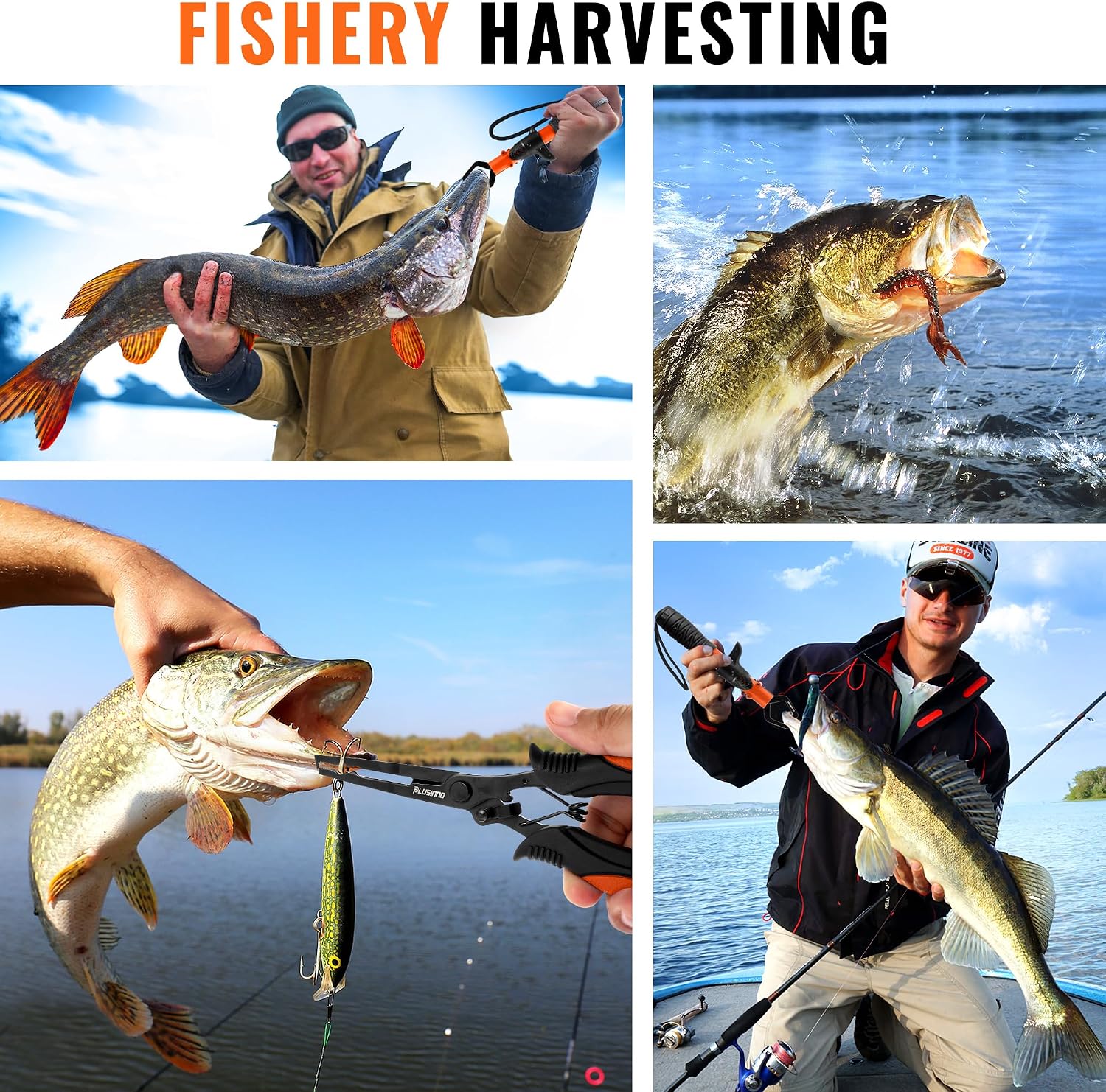 PLUSINNO Floating Fishing Net for Steelhead, Salmon, Fly, Kayak, Catfish, Bass, Trout Fishing