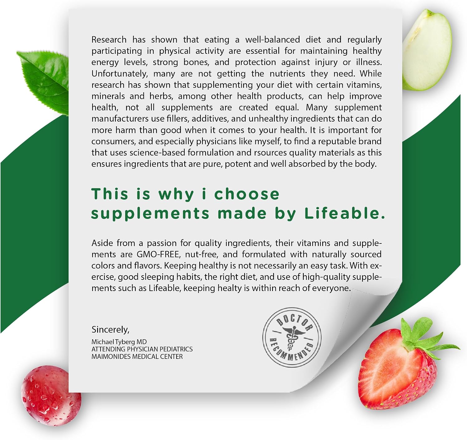 Lifeable Multivitamin & Multimineral with Iron Chewables for Kids – Vegetarian – Gluten Free Vegetarian – Great Tasting - Natural Flavored