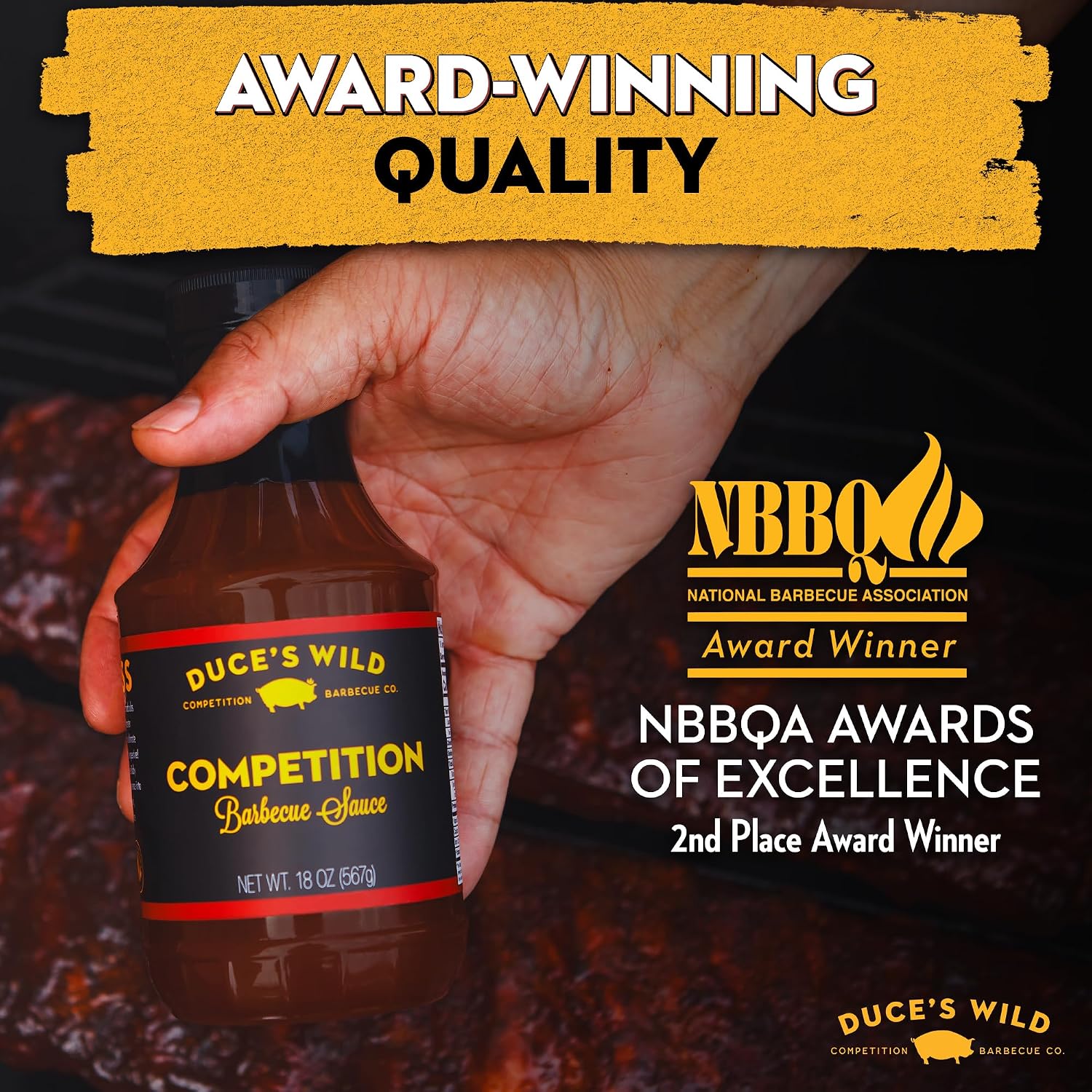 Duce’s Wild Barbecue Alabama White Gold Mayo-Based White Sauce - 18 oz.