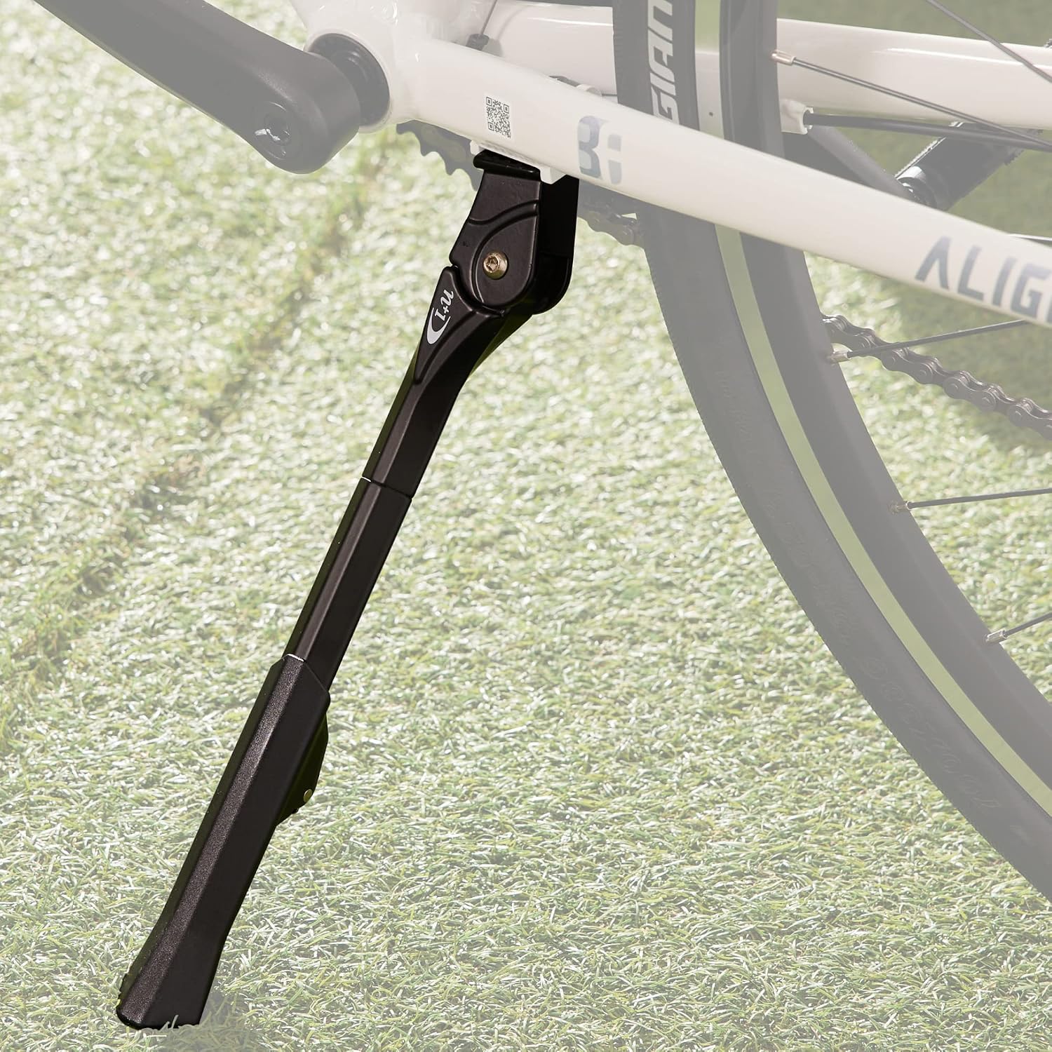 N+1 Aluminum Alloy Center Mount Kickstand | For 20"-28" Mountain, Road, BMX, MTB & Kids' Bikes