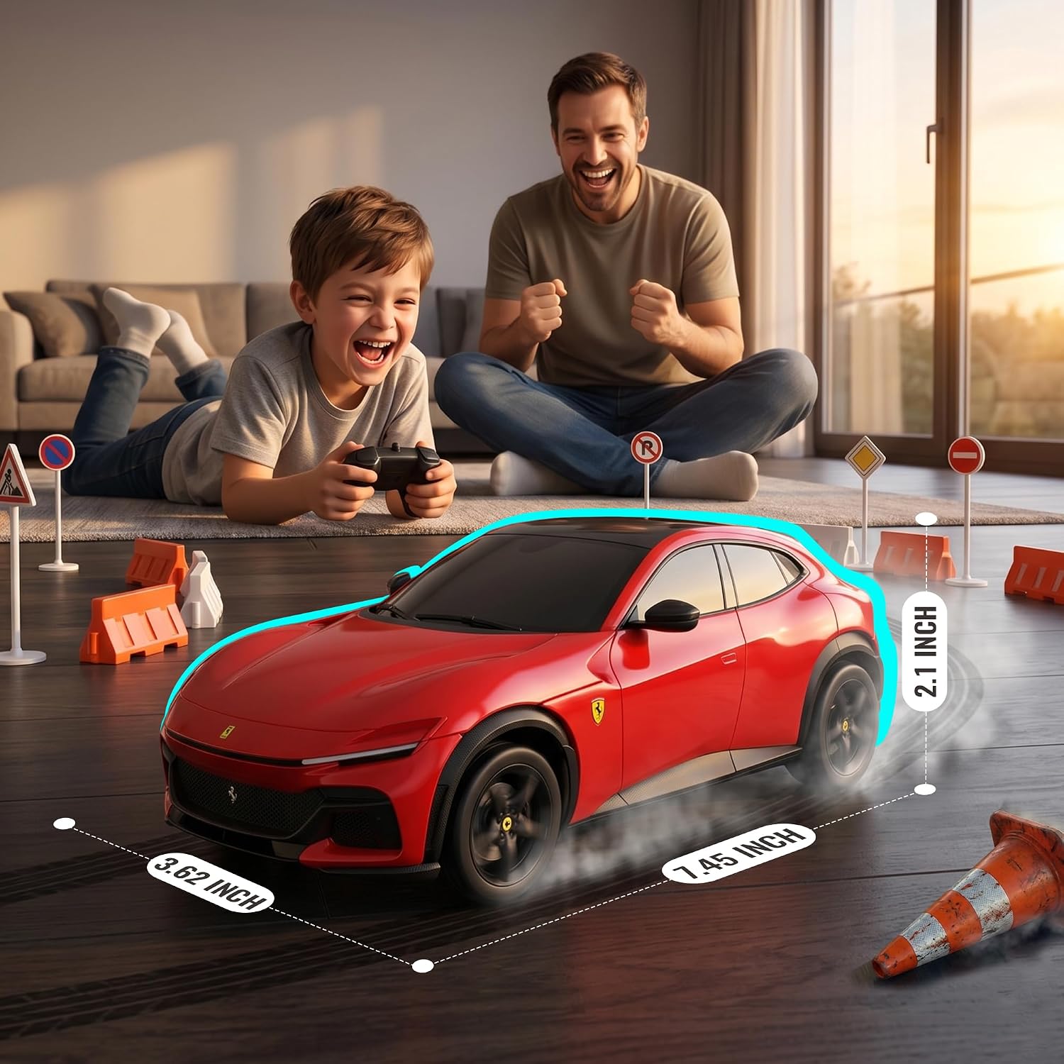 BEZGAR 1:24 Ferrari Remote Control Car Licensed FXX-K EVO