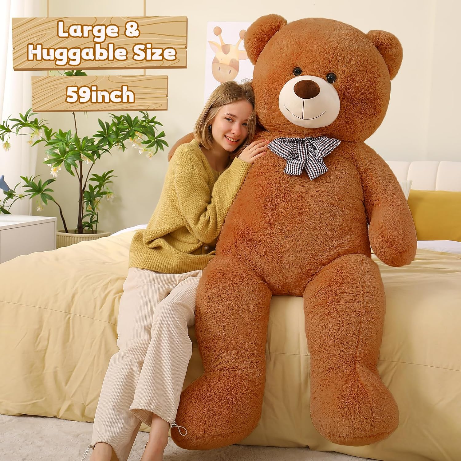 Toys Studio 47 Inch Big Teddy Bear Giant Stuffed Animal for Girls