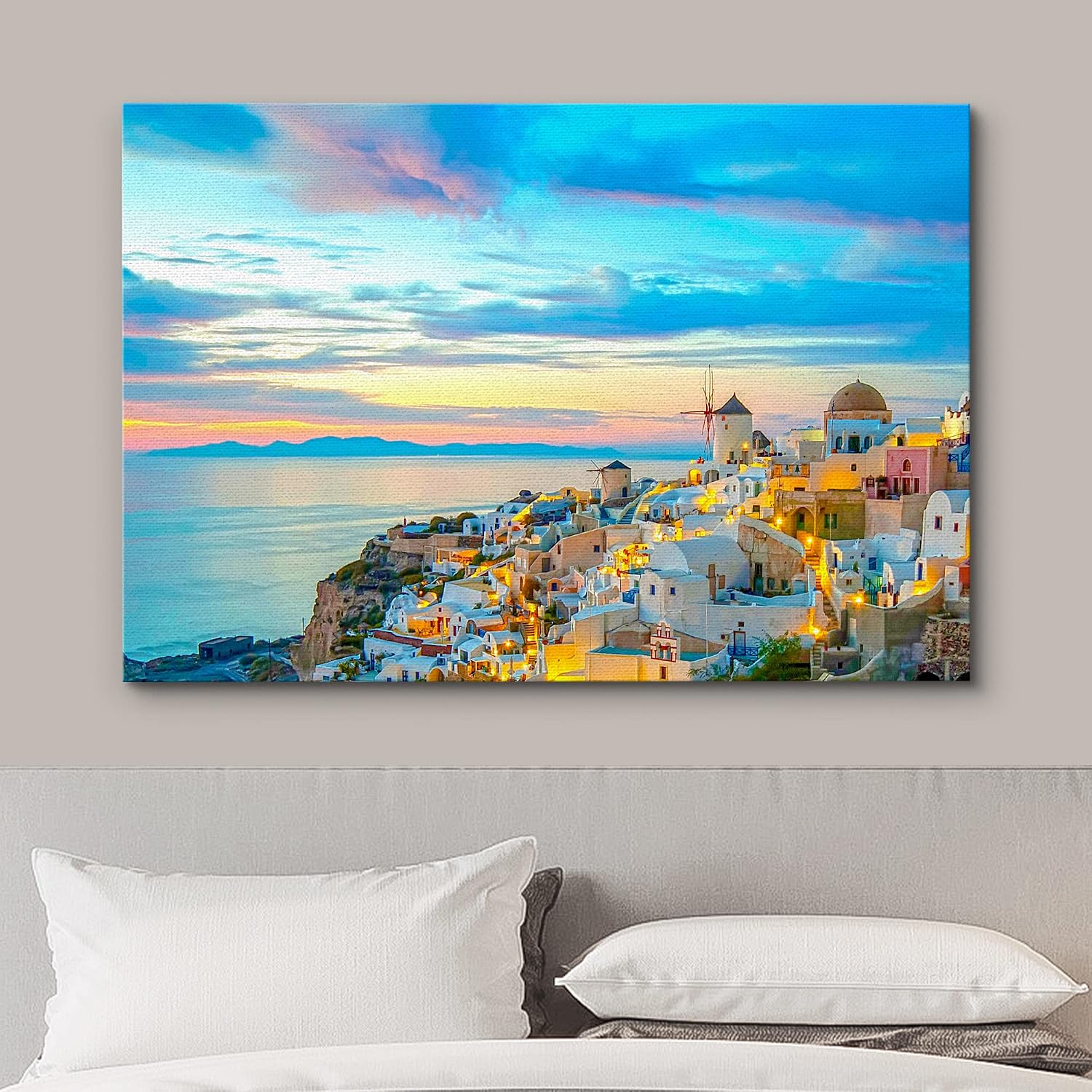 wall26 Canvas Print Wall Art Gran Canal with Basilica Santa Maria in Venice, Italy Nature Wilderness Photography Modern Art Scenic Colorful Multicolor for Living Room, Bedroom, Office - 12"x18"