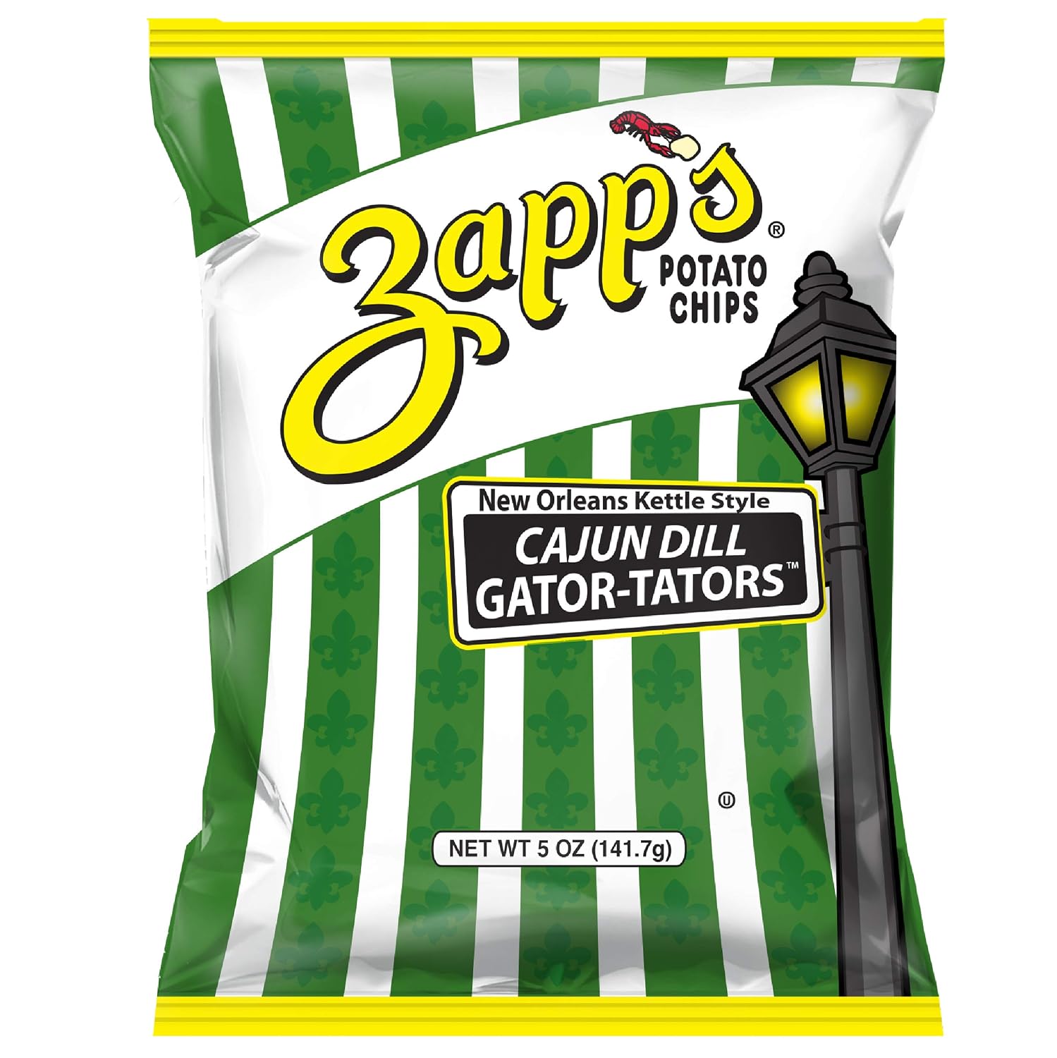 Zapp’s New Orleans Kettle-Style Potato Chips Hotter n Hot Jalapeno Flavor (2 oz Bags, 25 Count), Crunchy Chips with a Spicy Kick, Perfect On-The-Go, Gluten Free Snack