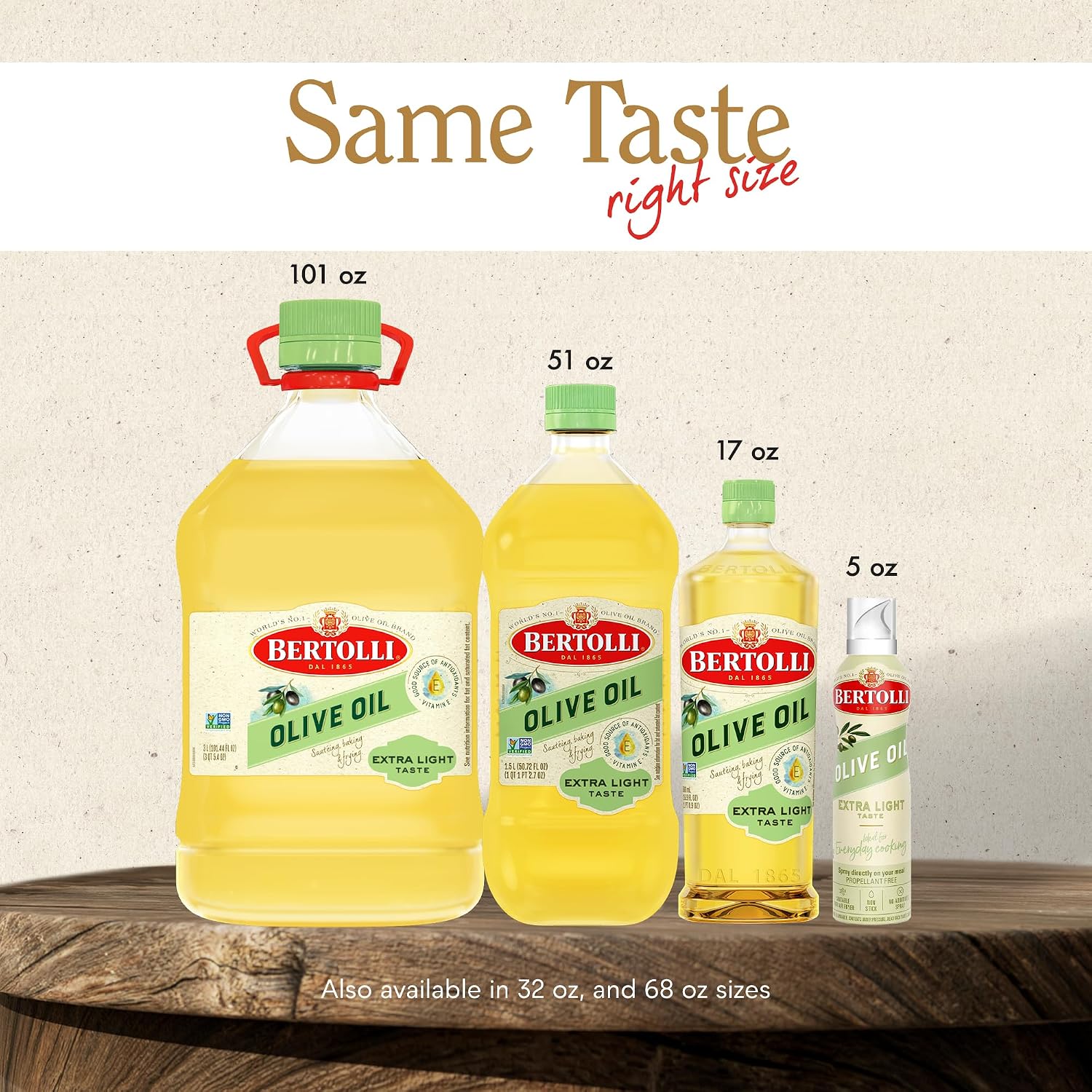 Bertolli Extra Light Olive Oil, Light Taste, 50.7 fl oz