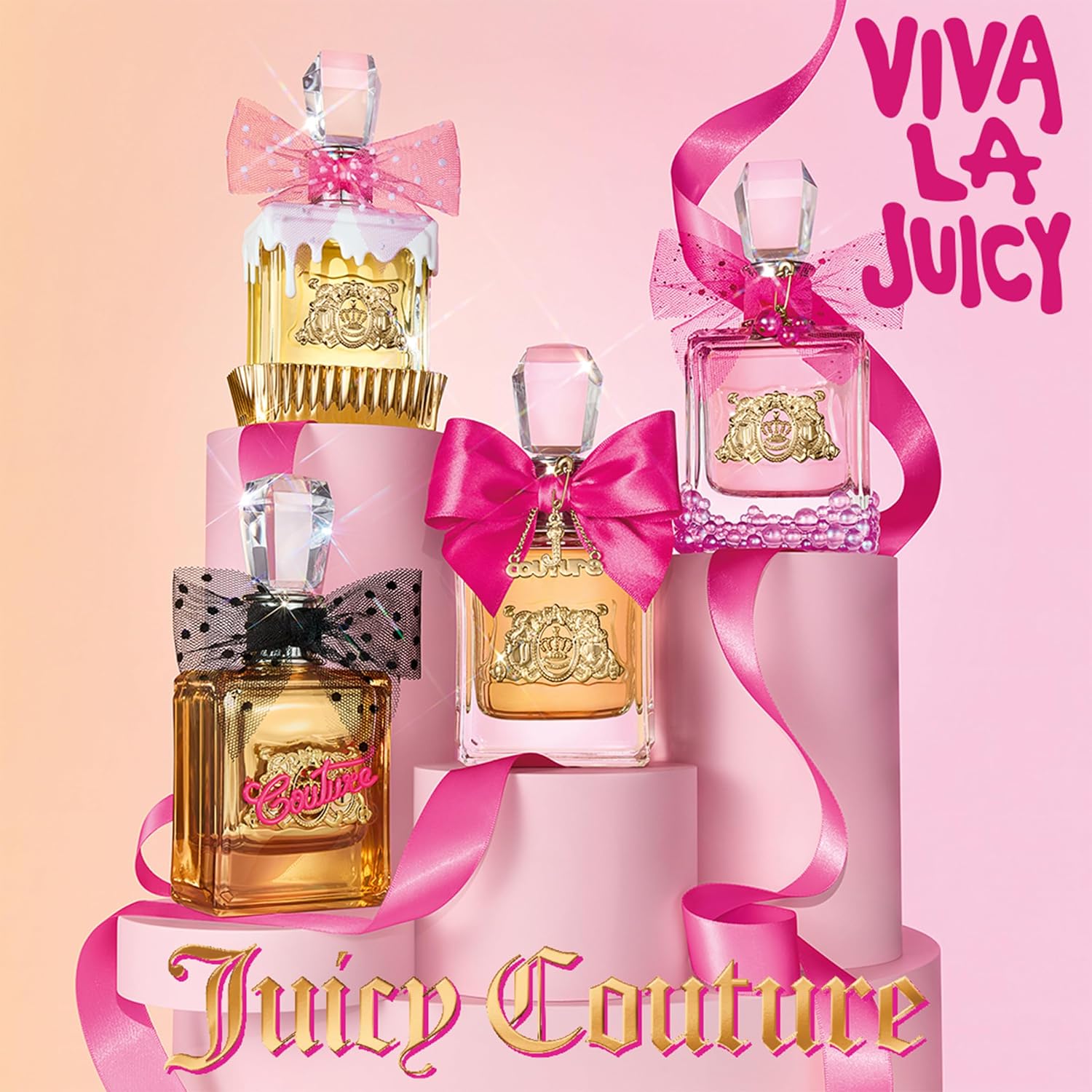 Juicy Couture Viva La Juicy Eau De Parfum, Women's Perfume with Notes of Mandarin, Gardenia & Caramel, Floral & Sweet Perfume for Women, EDP Spray