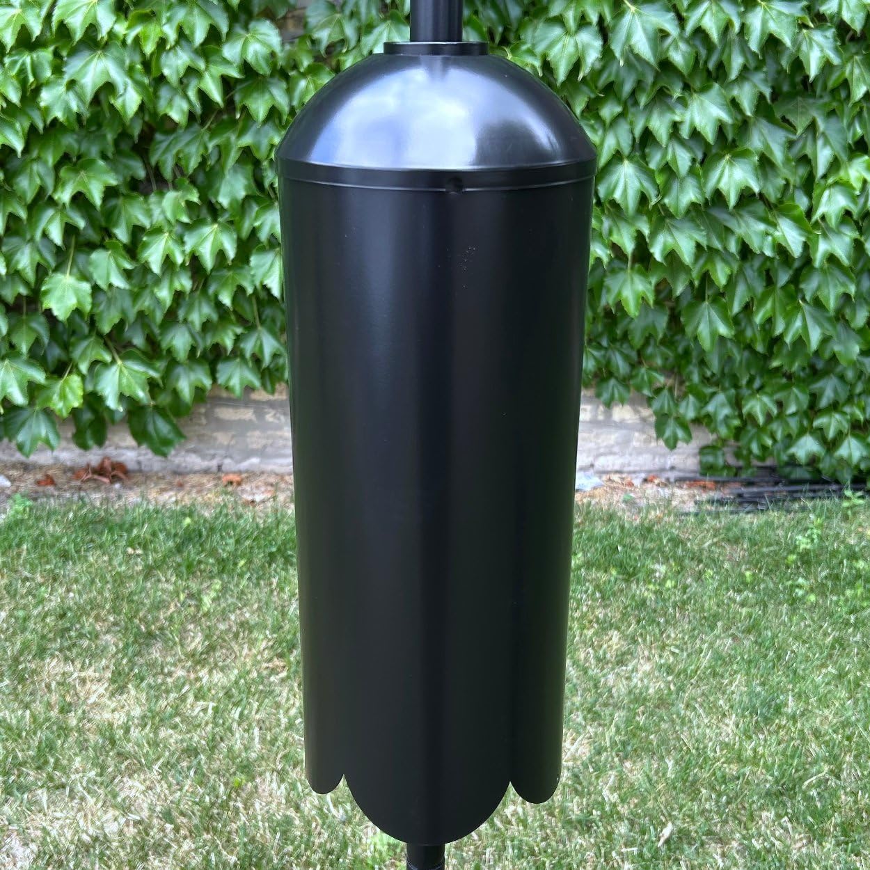 SB1D Cylindrical Squirrel Baffle, Black, 16.75" x 6.25" - Made in USA