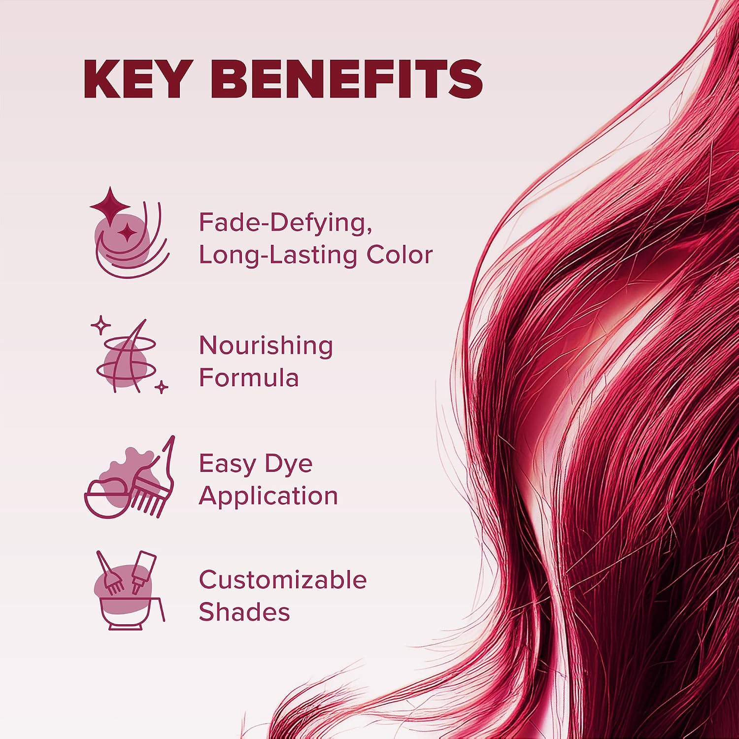 Splat Midnight Magenta Semi Permanent Hair Dye Kit, 1 Application