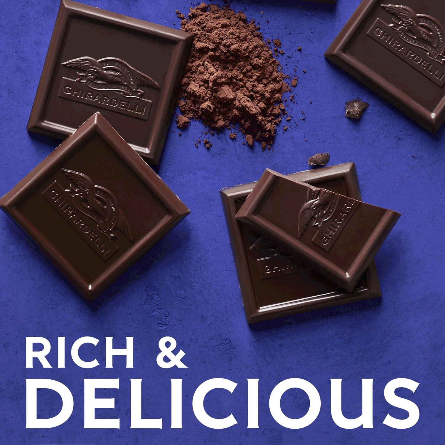 GHIRARDELLI PREMIUM DARK Chocolate Bar, 86% Cacao, 3.17oz Bar, 12 Pack