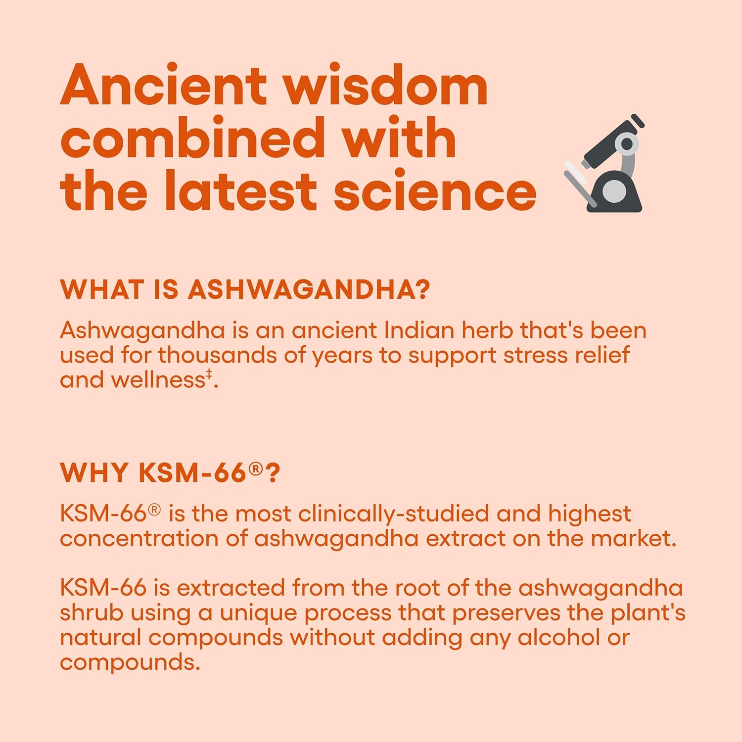 Physician's CHOICE KSM-66 Ashwagandha Root Extract 1,000mg, Organic, 60ct