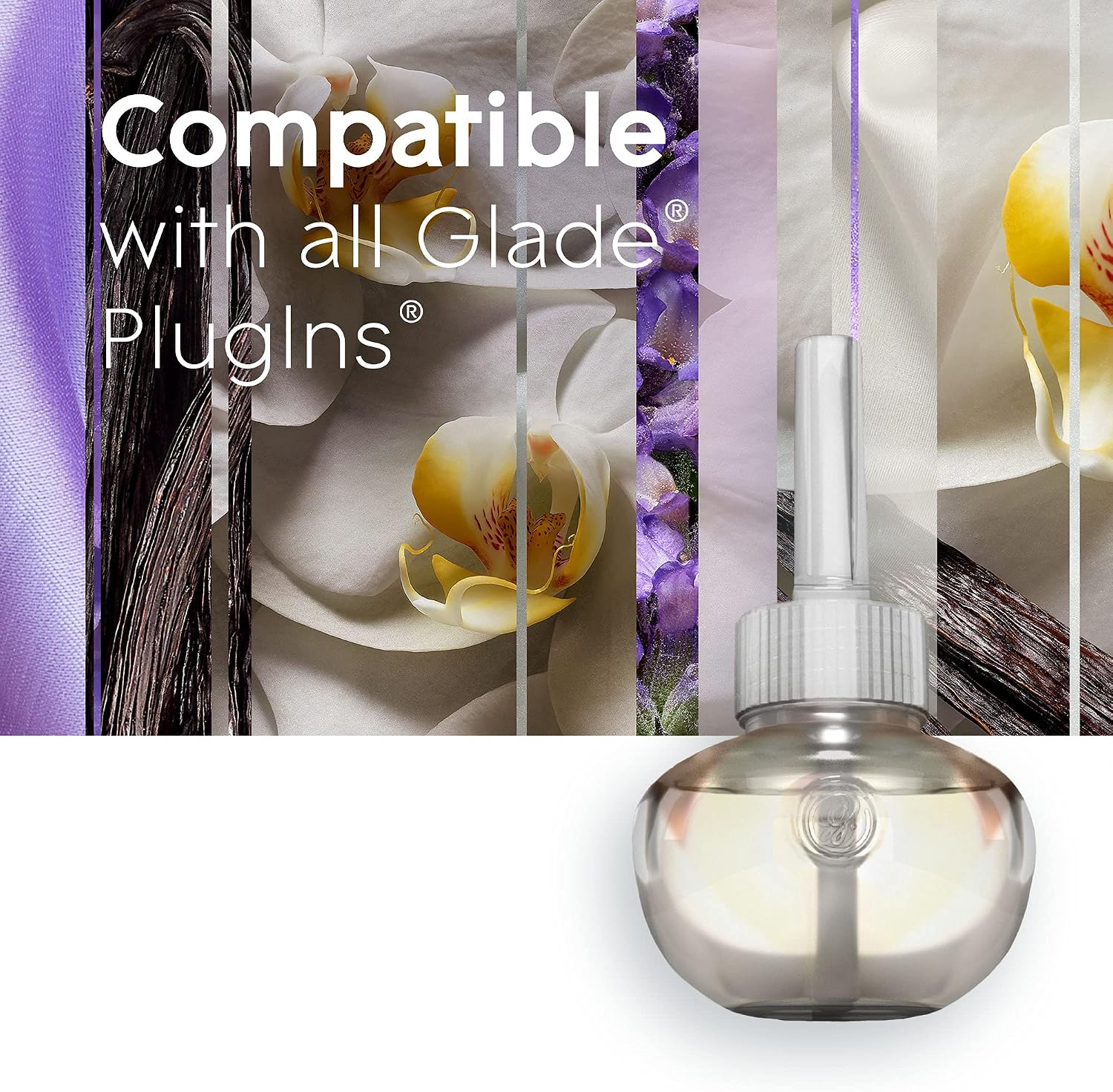 Glade PlugIns Refills Air Freshener, Scented and Essential Oils for Home and Bathroom, Cashmere Woods, 2.01 Fl Oz, 3 Count
