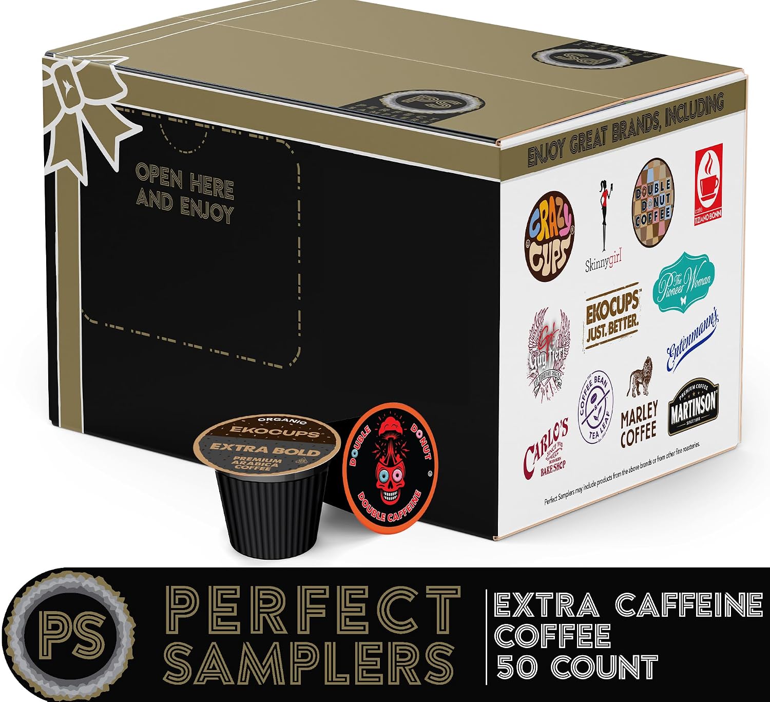 Perfect Samplers Coffee, Tea, Cider,Cappuccino For Keurig K Cups Brewers, Mix 40 Count