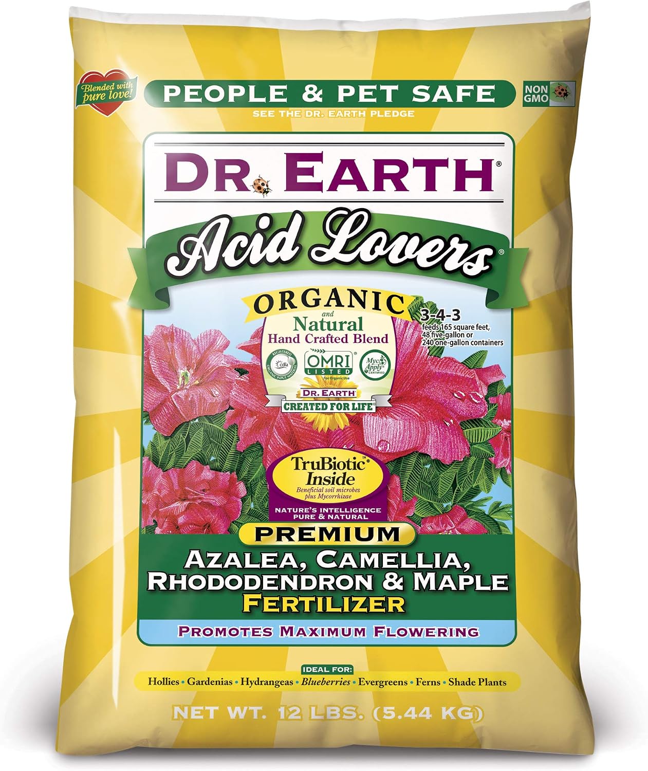 Dr. Earth Organic & Natural MINI Acid Lover Azalea, Camellia, Rhododendron & Maple Fertilizer ( 1 lbs )