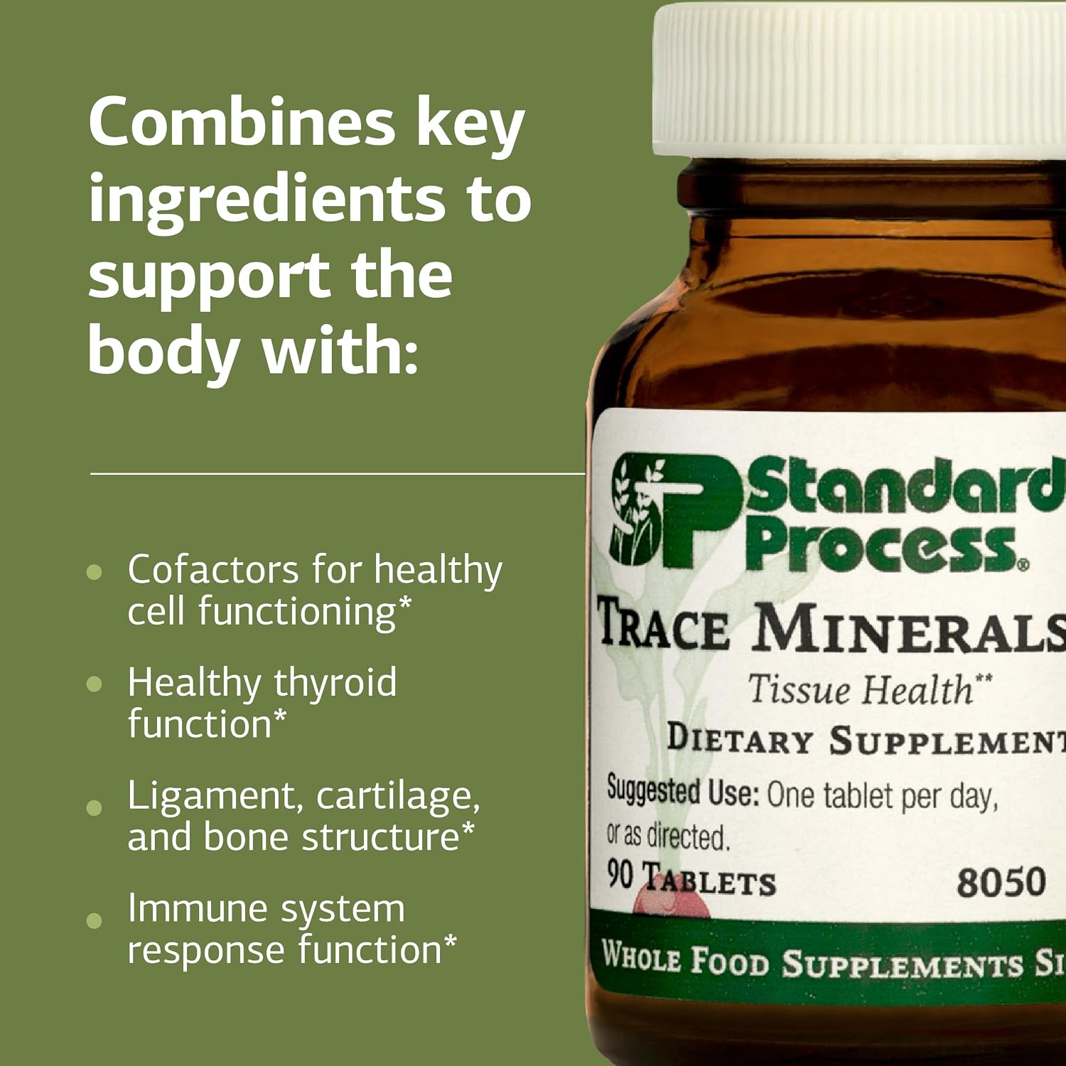 Standard Process Trace Minerals-B12 - Thyroid & Cell Functioning Support with Iodine