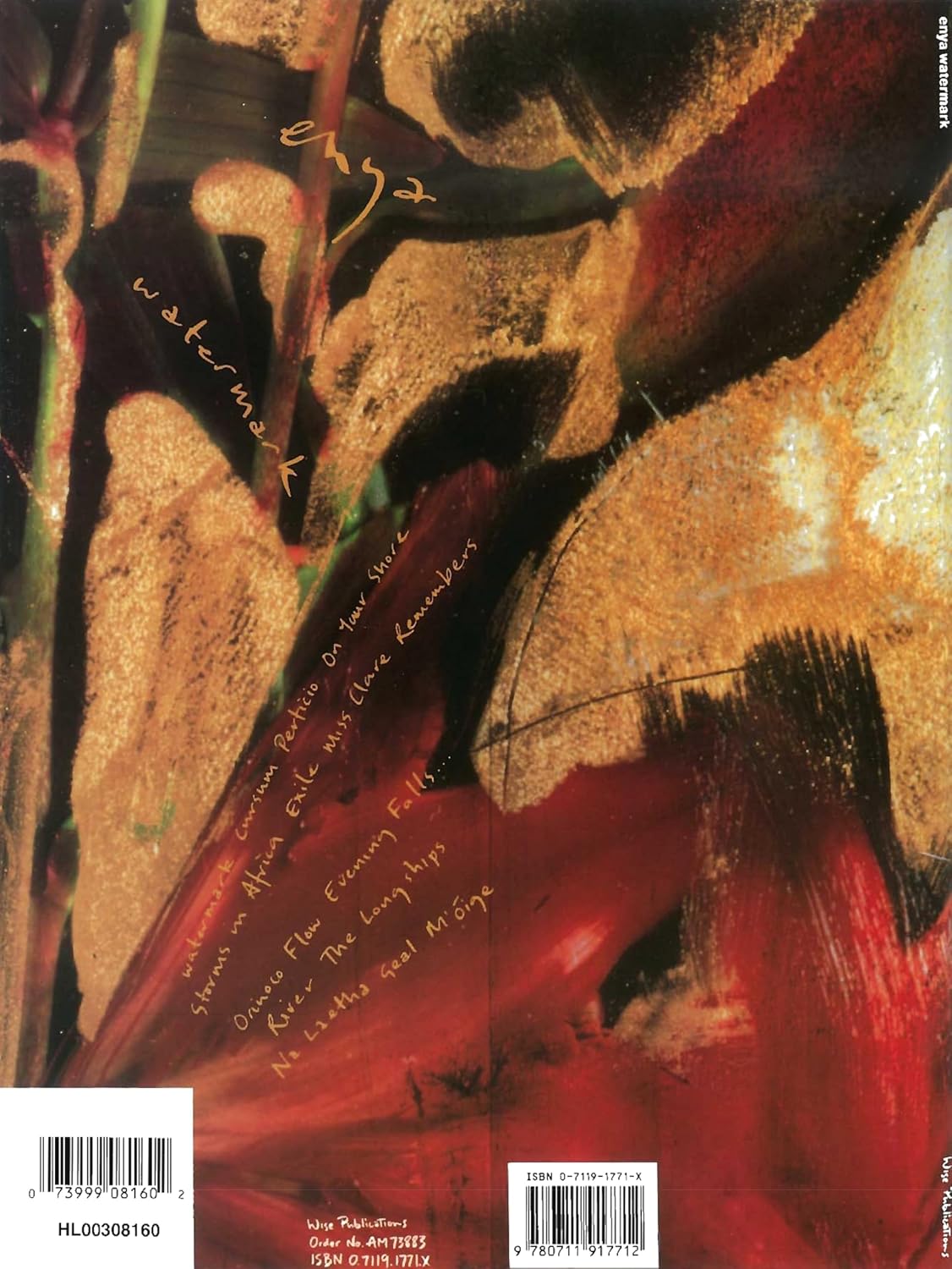Enya - Watermark | Piano Vocal Guitar Songbook | Celtic New Age Sheet Music Collection for Piano Players | Transcribed Vocal Melodies with Guitar