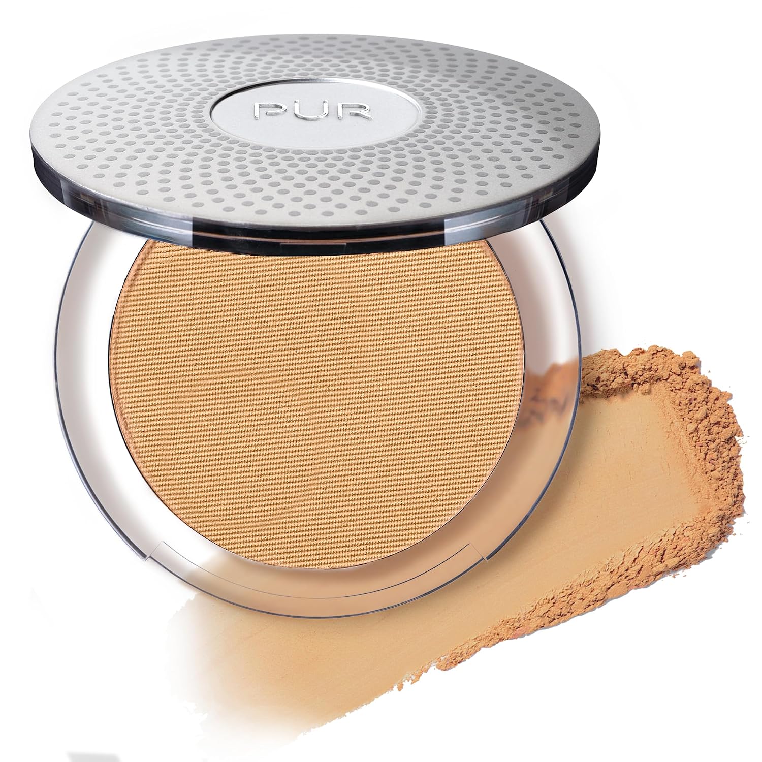 PÜR 4-in-1 Pressed Mineral Makeup Powder Foundation with SPF 15 | Buildable Foundation Coverage - Smooth, Even-Looking Complexion Makeup Delivers Custom Coverage and Comfortable Everyday Wear