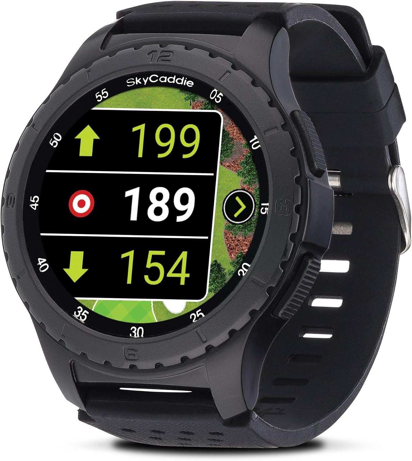 SkyCaddie LX5, GPS Golf Watch with Touchscreen Display and HD Color CourseView Maps, Black, Small