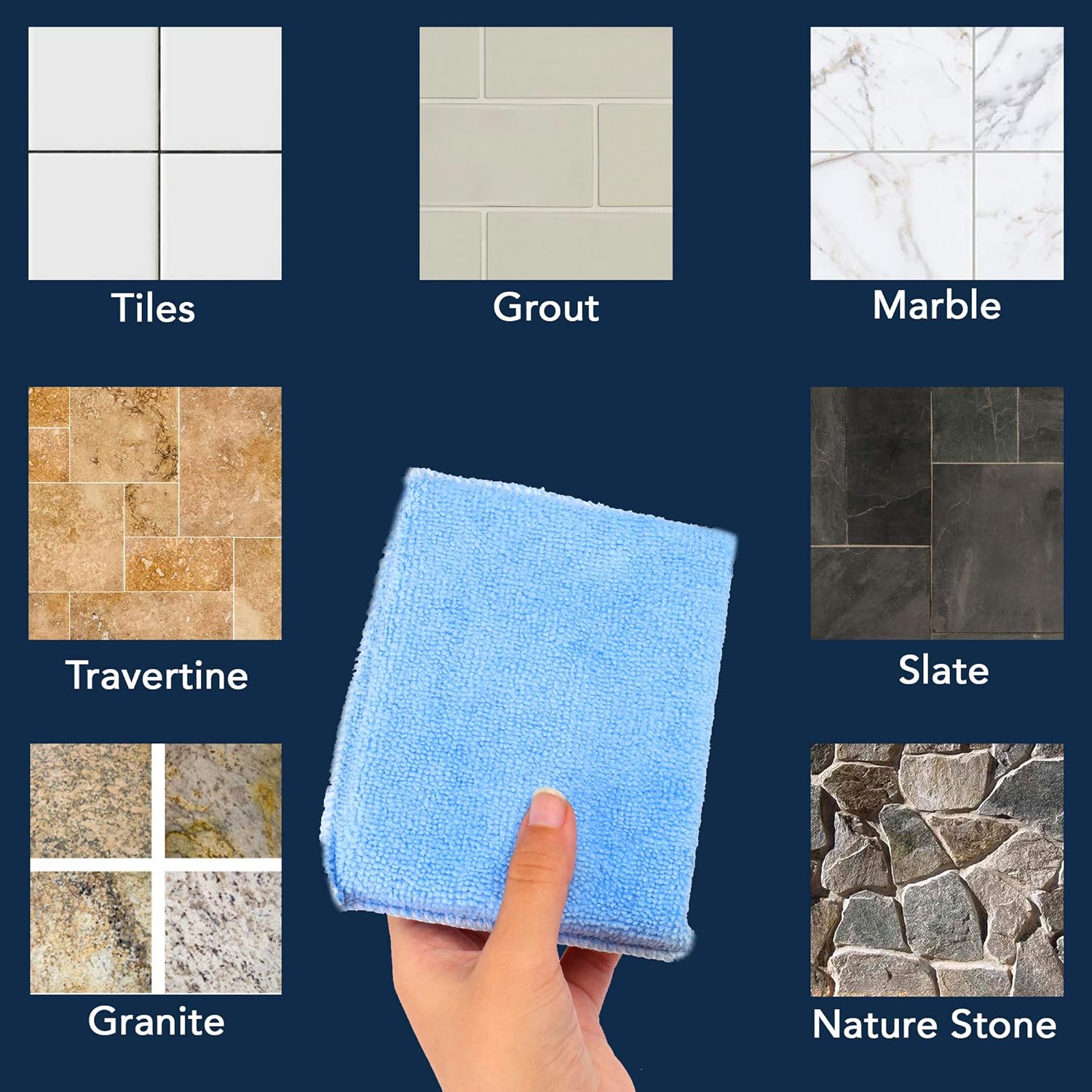 Professional Microfiber Sealer Applicator Pad – The Perfect Tool to Apply Sealer to All Natural Stone and Tile Like Marble, Granite
