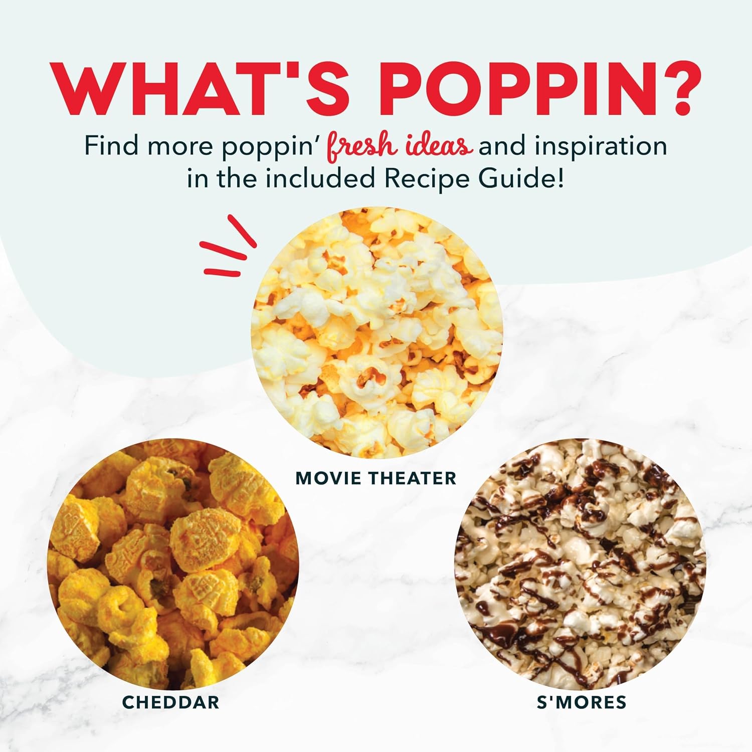 Dash Fresh Pop Popcorn Maker, 16-Cup Hot Air Popper, Aqua | Electric Popcorn Machine, Oil-Free Air Popped Popcorn, Built-In Measuring Cup & Butter Melting Tray, Movie Night Snacks