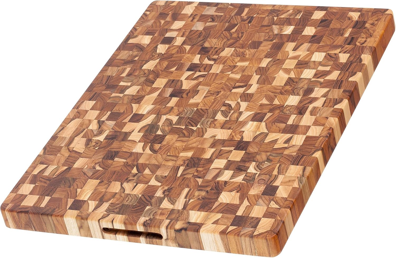 Teakhaus Butcher Block Carving Board - Large Extra Thick Cutting Board with Juice Groove - Holiday Gift Ideas for Men and Women - Gift-Ready End Grain Wood, Knife Friendly - FSC Certified