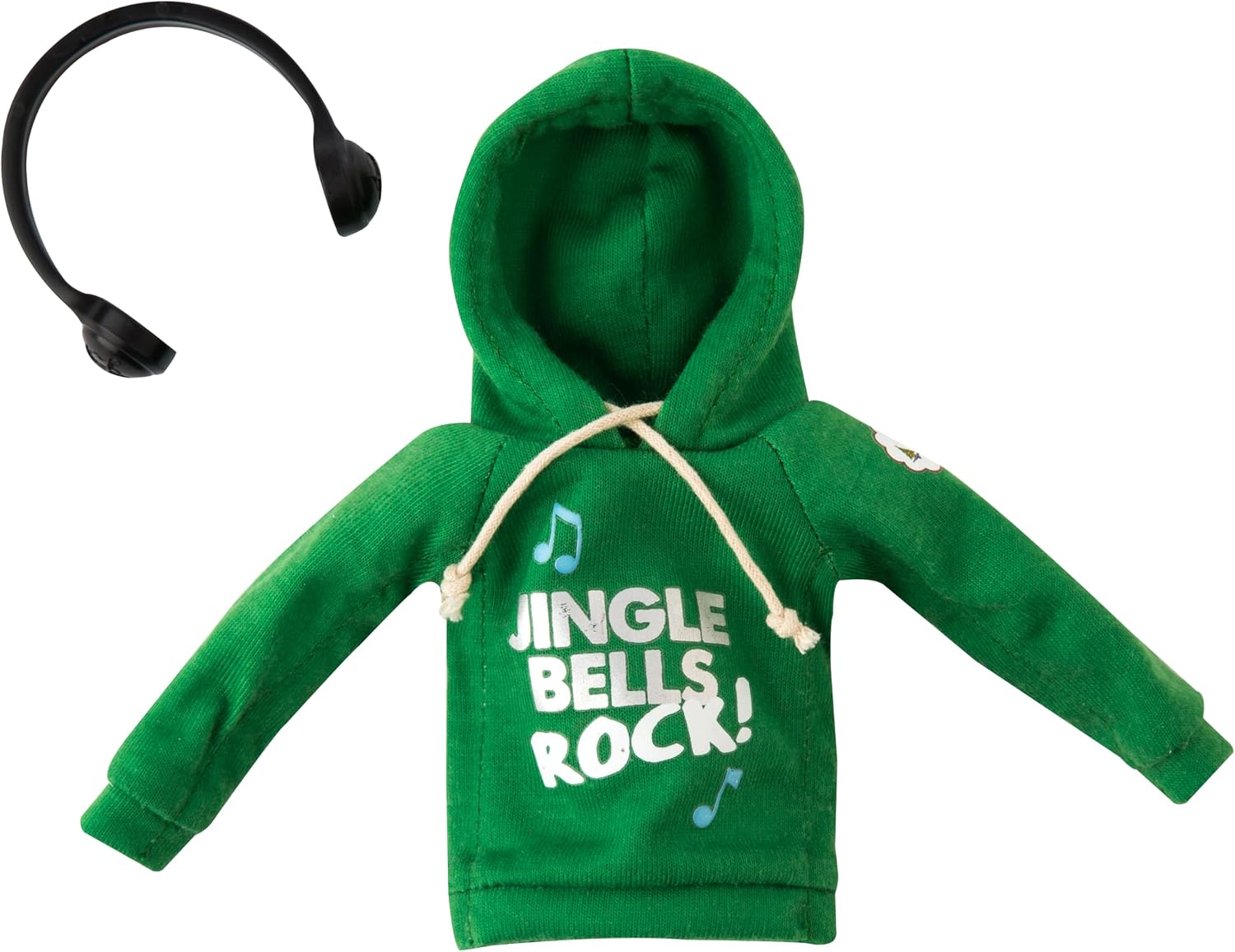 Elf On The Shelf Boy with Jingle Jam Hoodie Set - Blue Eyed Boy Elf Doll with Book and Hoodie with DJ Headphones - Customize Your Elf with Unique DJ
