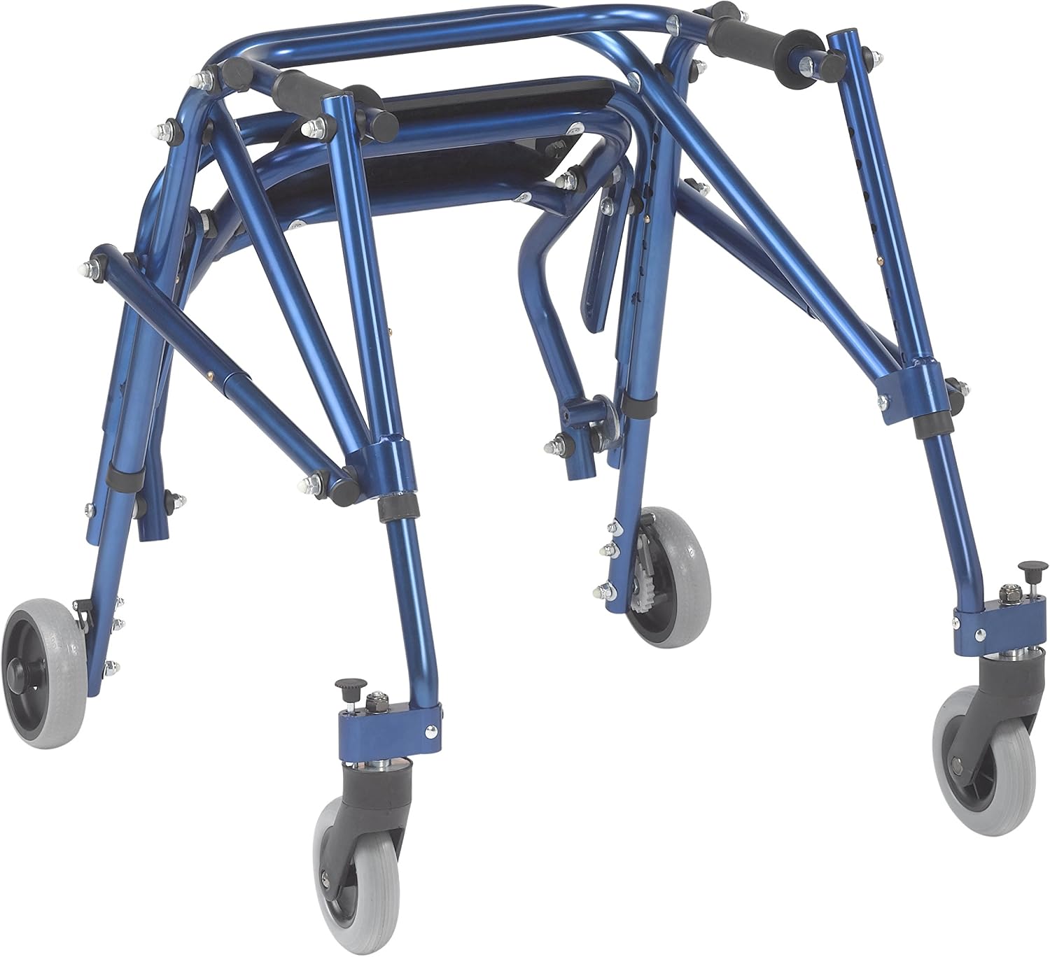 Inspired by Drive Nimbo 2G Posterior Walker with Seat, Wizard Purple, Small | Lightweight Posterior Walker with Padded Seat Lets Users Rest and Move Safely with Adjustable, Sturdy Support